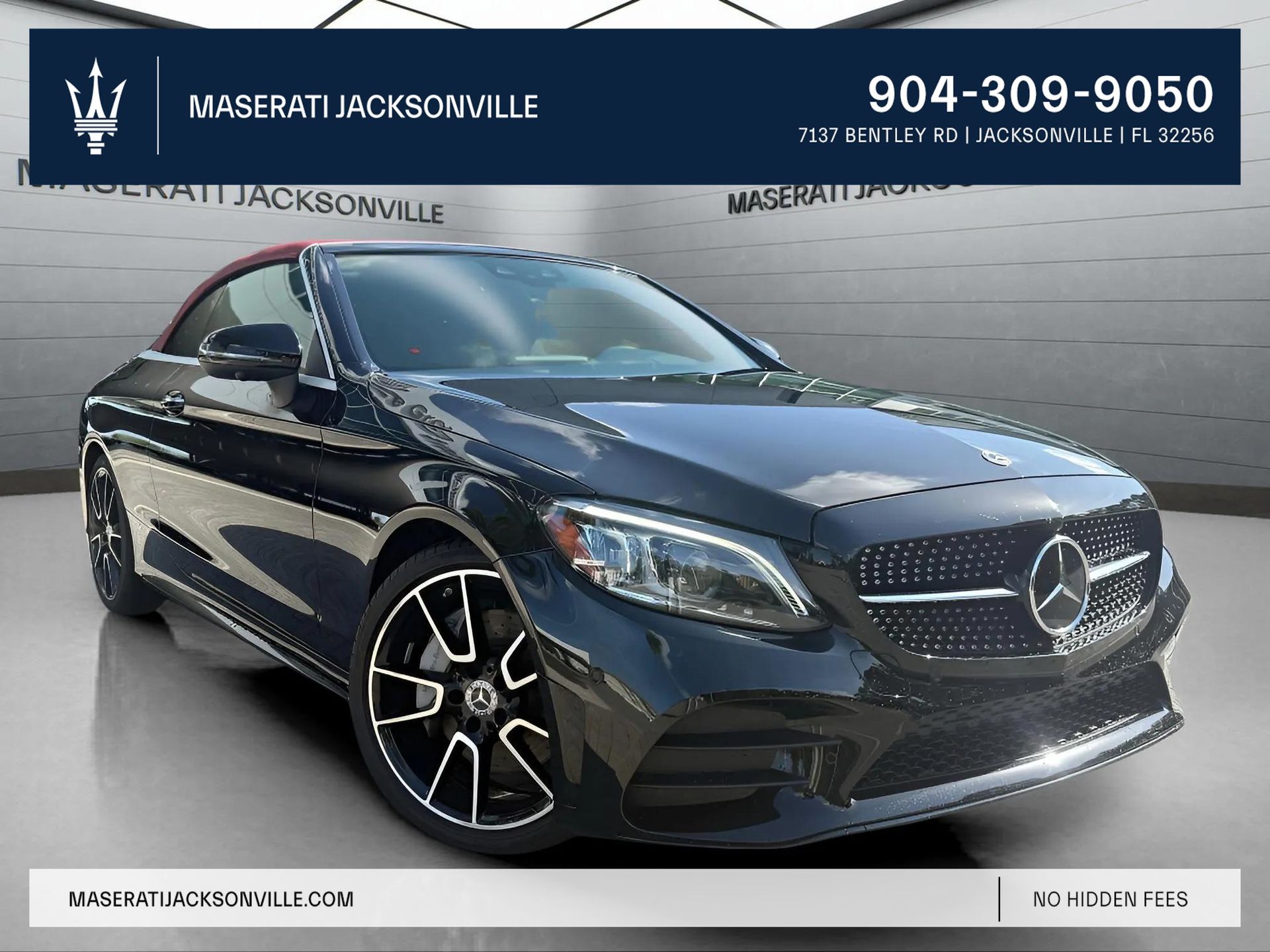 Black 2022 Mercedes-Benz C-Class C 300 Cabriolet RWD Convertible Rear-Wheel Drive 9-Speed Automatic