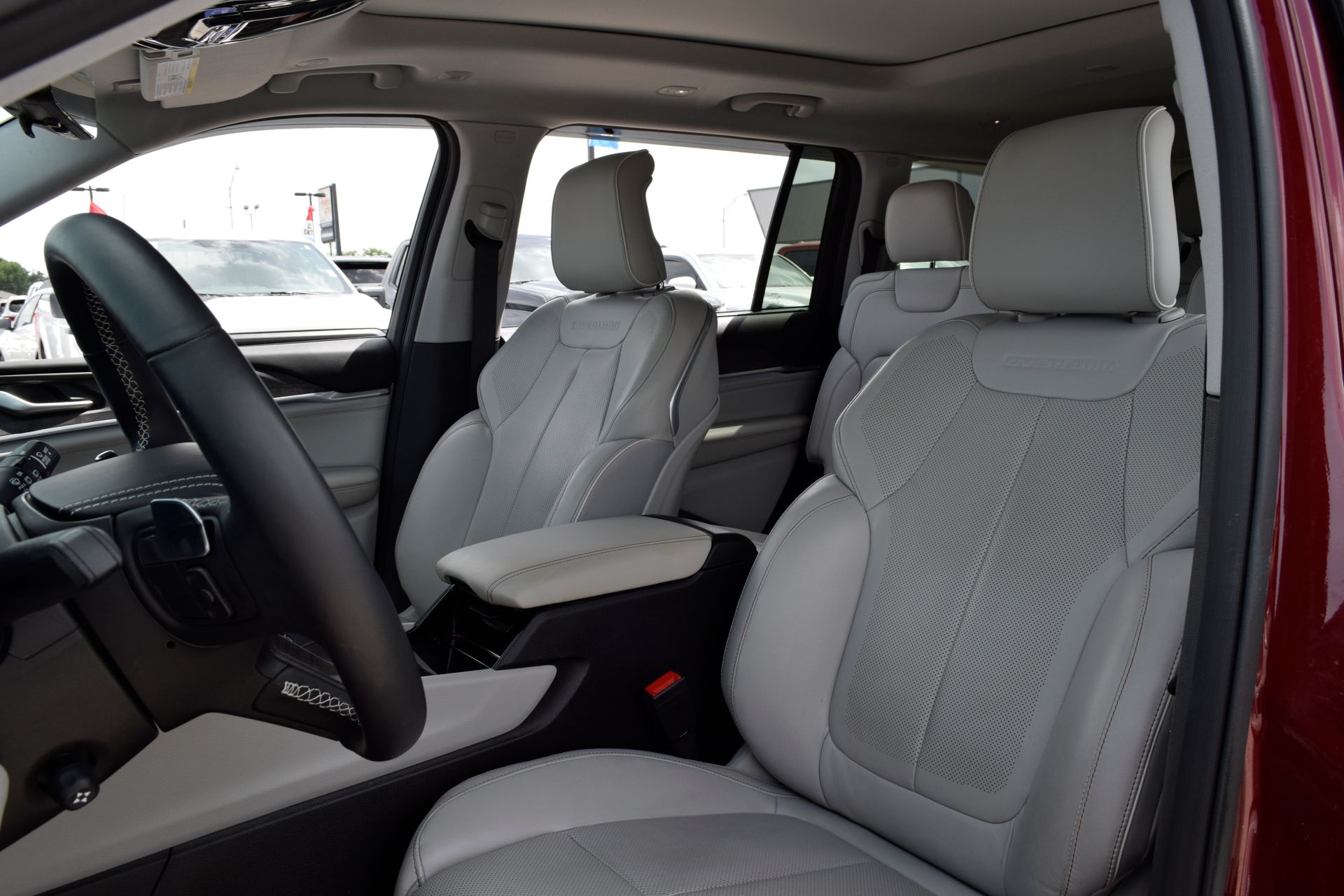 2021 Jeep Grand Cherokee L Overland Red at Bayshore Chrysler Jeep Dodge Ram