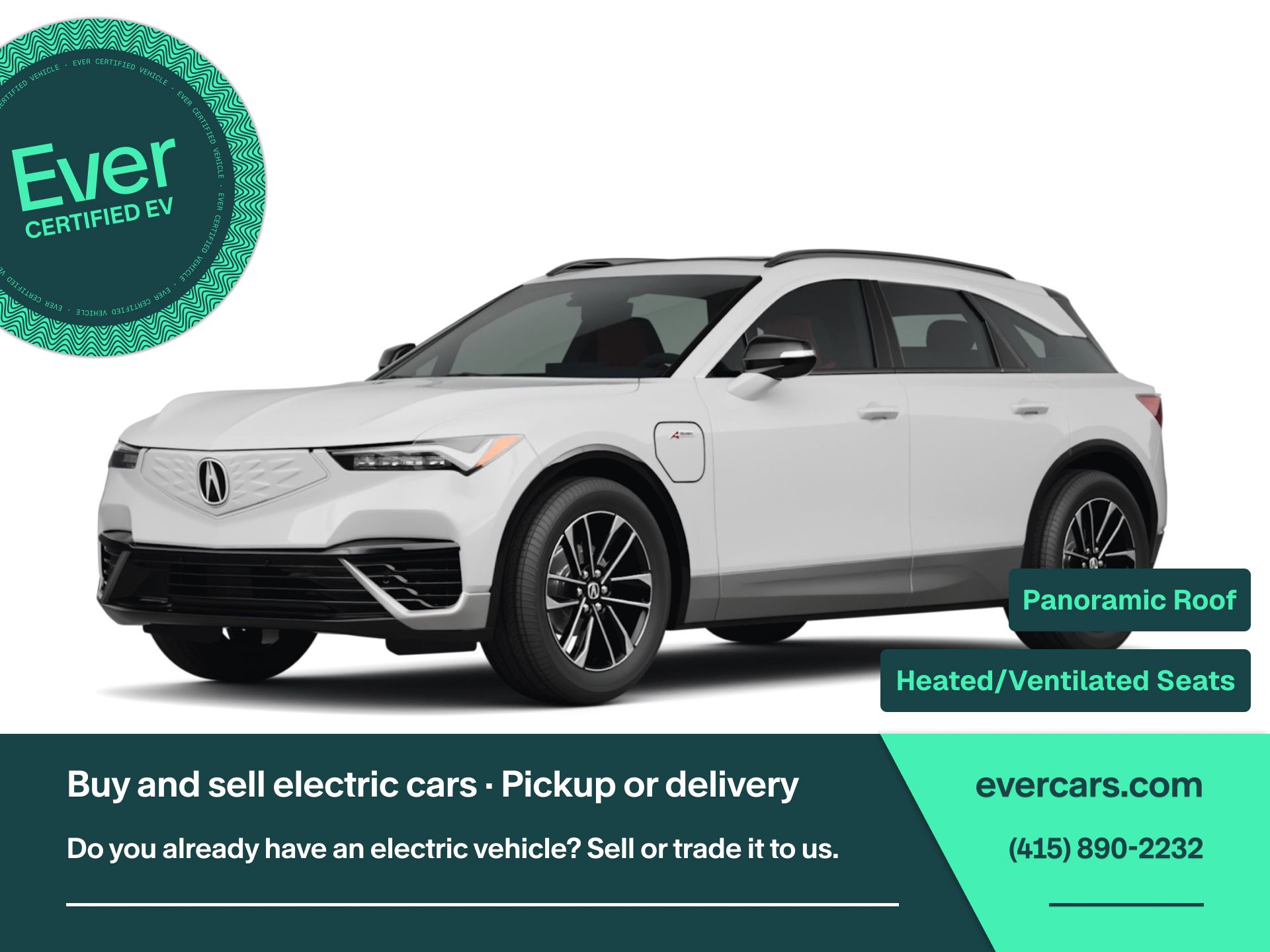 White 2024 Acura ZDX SUV / Crossover Rear-Wheel Drive Automatic