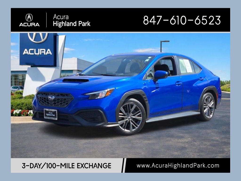 WR Blue Pearl 2022 Subaru WRX Sedan All-Wheel Drive 6-Speed Manual