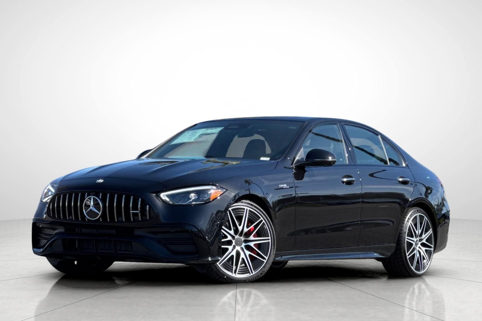 Obsidian Black Metallic 2026 Mercedes-Benz C-Class Sedan All-Wheel Drive 9-Speed Automatic