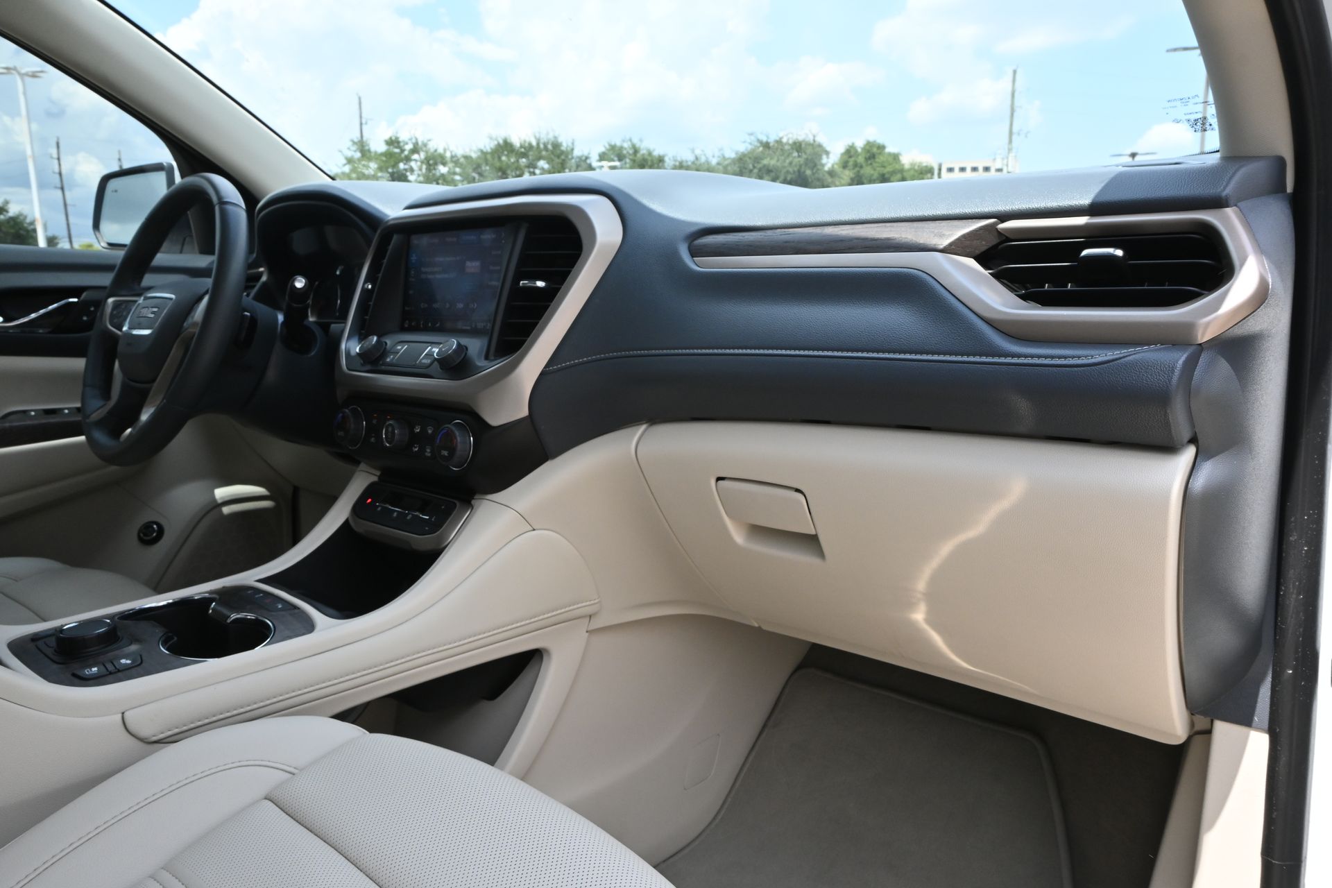 2023 GMC Acadia Denali White at Bayway Cadillac of The Woodlands