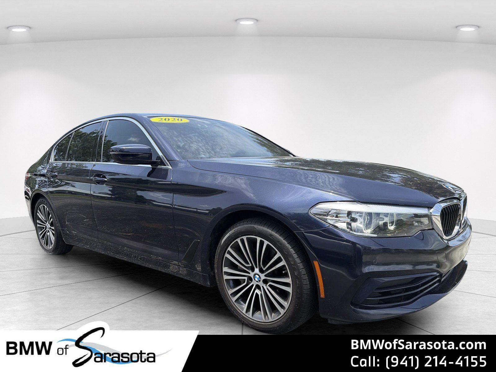 Imperial Blue Metallic 2020 BMW 5 Series Sedan All-Wheel Drive 8-Speed Automatic