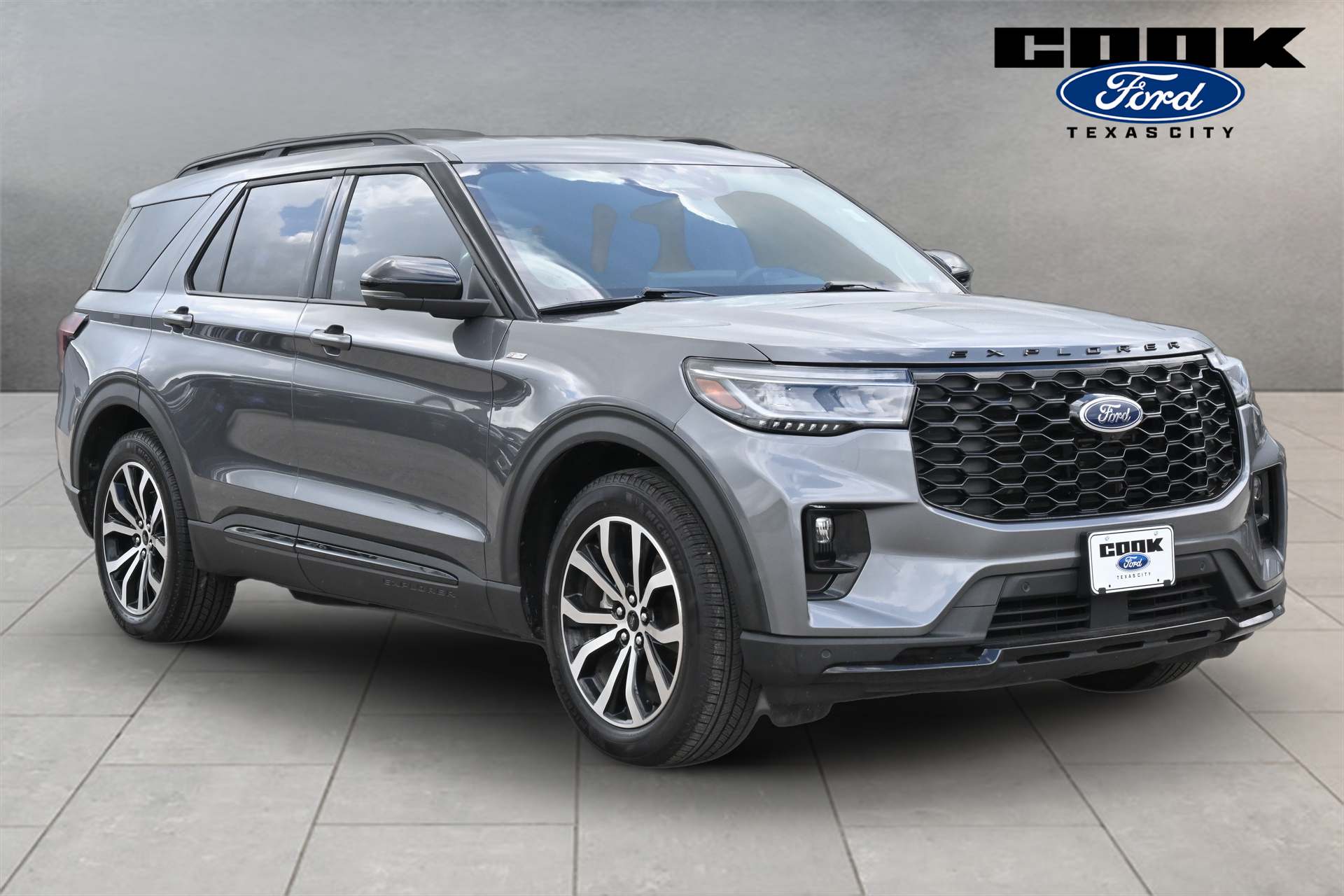 2025 Ford Explorer ST-Line Gray at Classic Elite Chevrolet Sugar Land