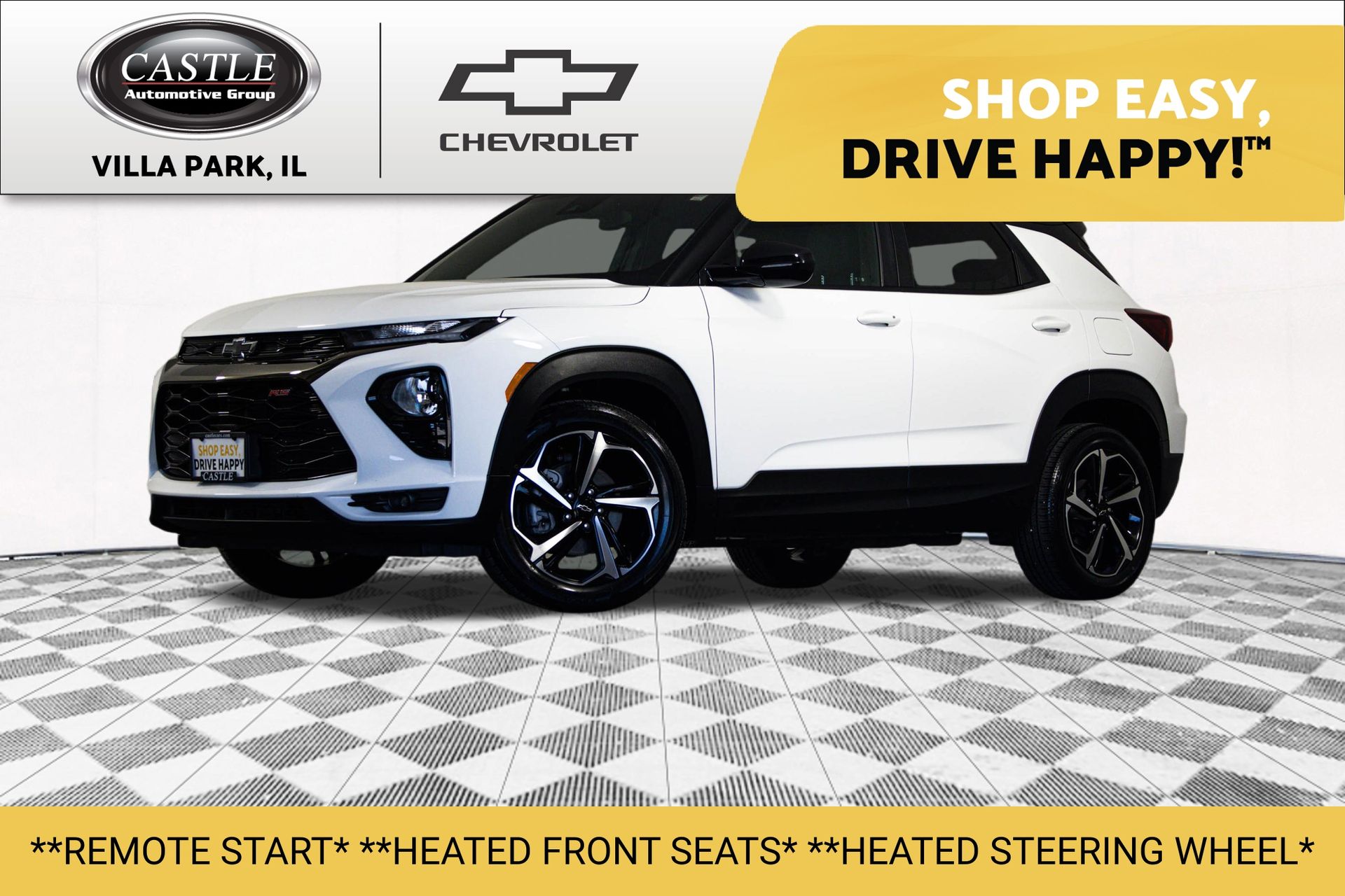 Summit White 2023 Chevrolet Trailblazer RS FWD SUV / Crossover Front-Wheel Drive Continuously Variable Transmission