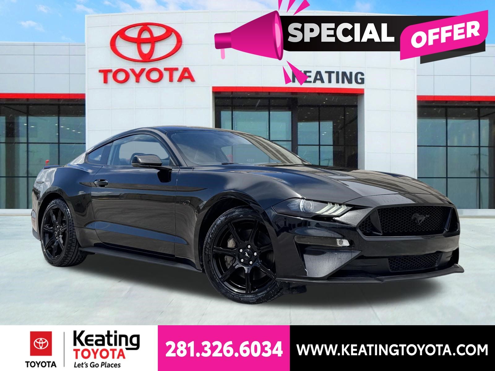 Shadow Black 2020 Ford Mustang Coupe Rear-Wheel Drive Automatic
