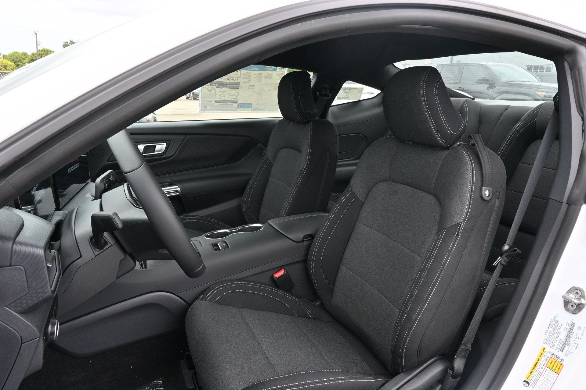 2026 Ford Mustang EcoBoost White at Wharton Ford