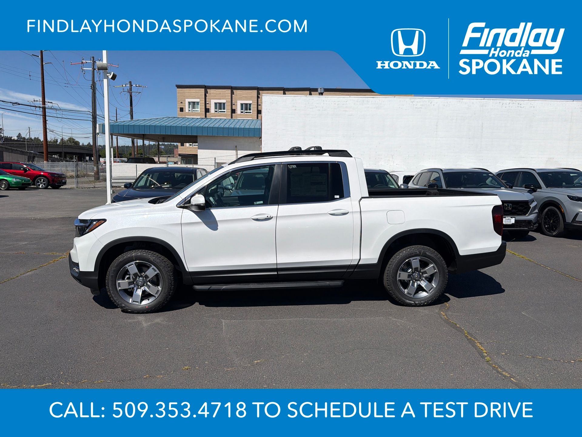 Platinum White Pearl 2026 Honda Ridgeline RTL AWD Pickup Truck All-Wheel Drive 9-Speed Automatic