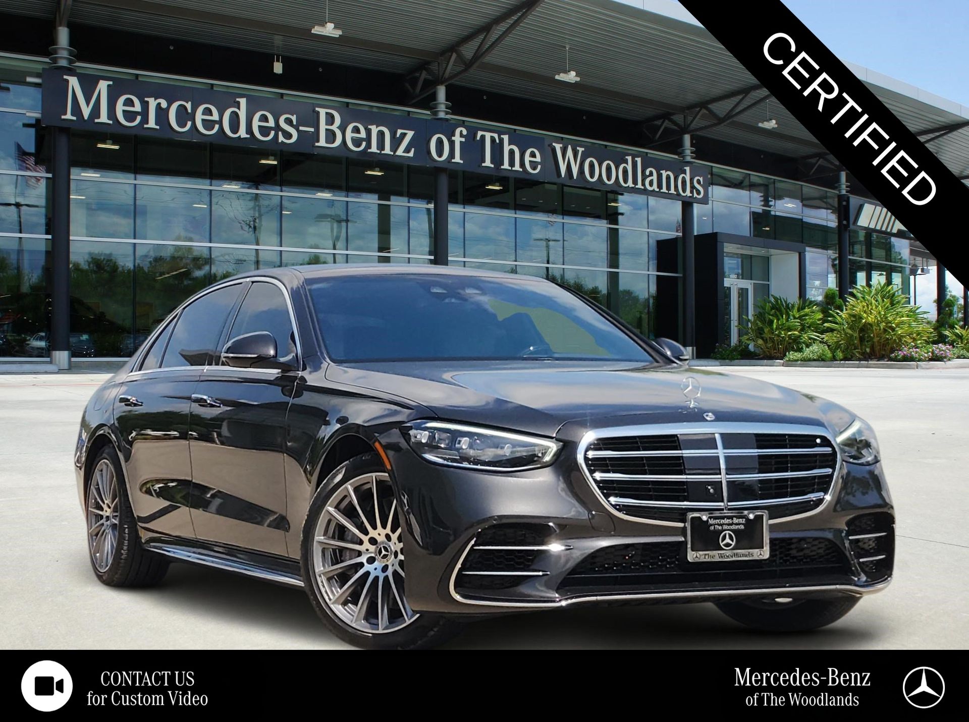 Graphite Gray Metallic 2026 Mercedes-Benz S-Class Sedan All-Wheel Drive 9-Speed Automatic