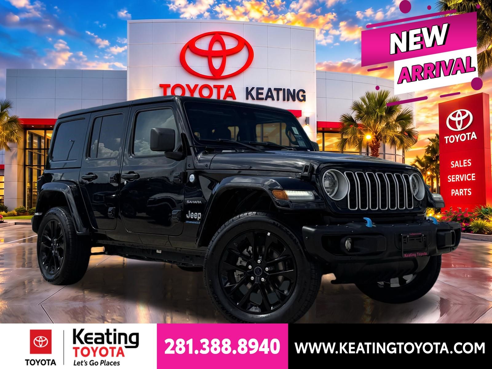 Black Clearcoat 2024 Jeep Wrangler 4xe SUV / Crossover Four-Wheel Drive 8-Speed Automatic