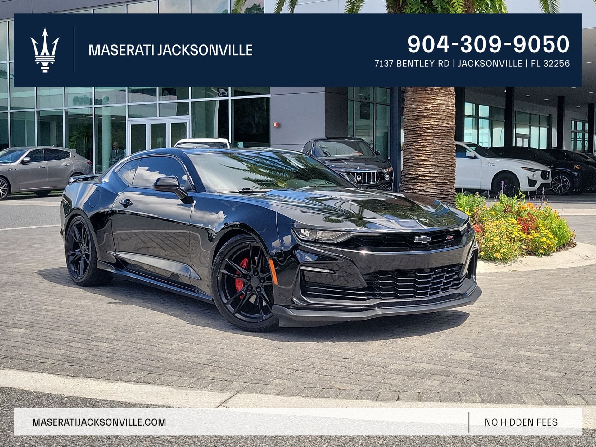 Black 2021 Chevrolet Camaro Coupe Rear-Wheel Drive 6-Speed Manual