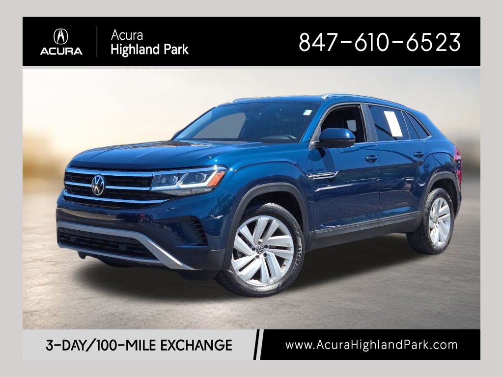 Tourmaline Blue Metallic 2023 Volkswagen Atlas Cross Sport SUV / Crossover All-Wheel Drive 8-Speed Automatic