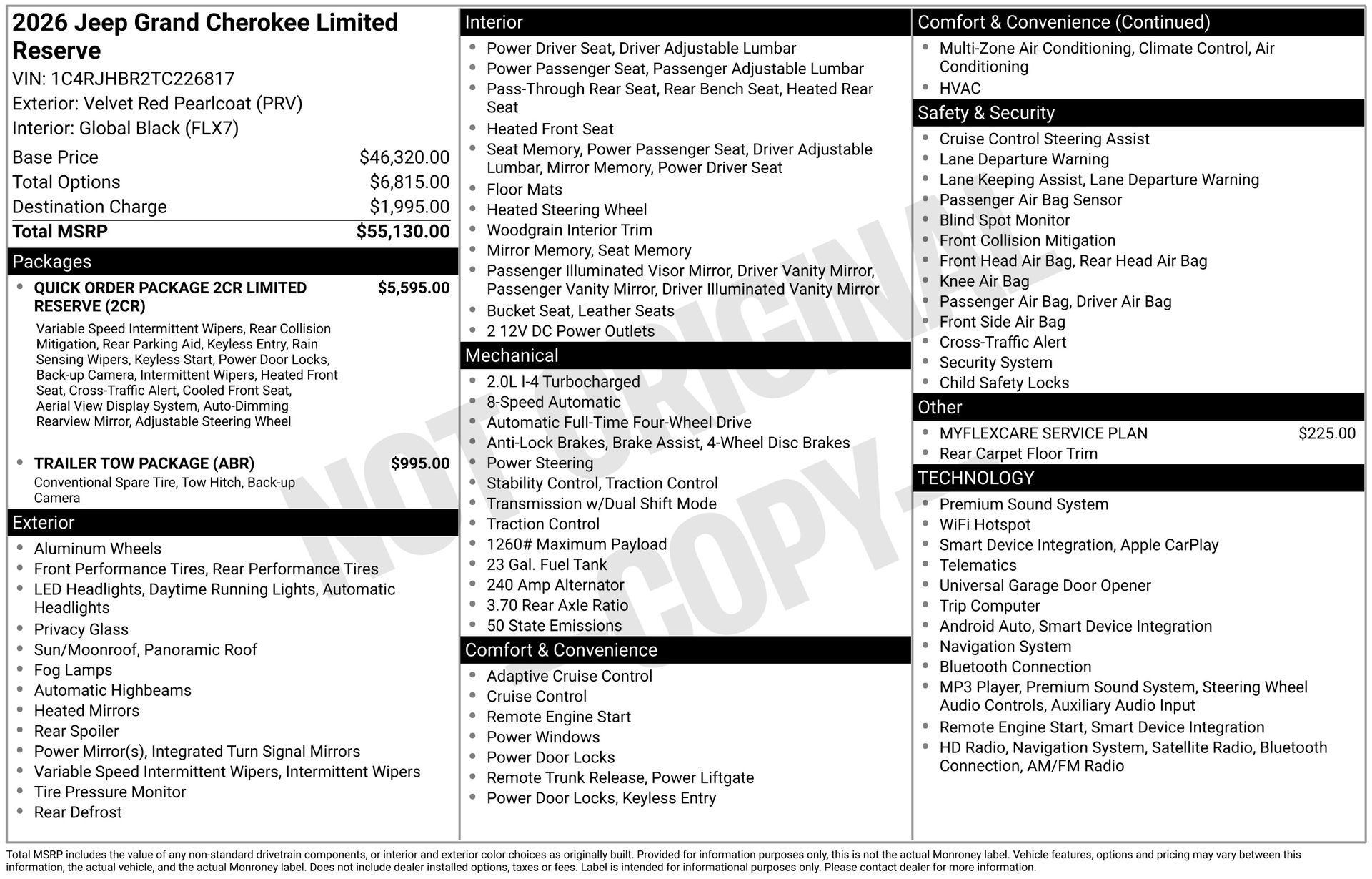 2026 Jeep Grand Cherokee Limited Reserve