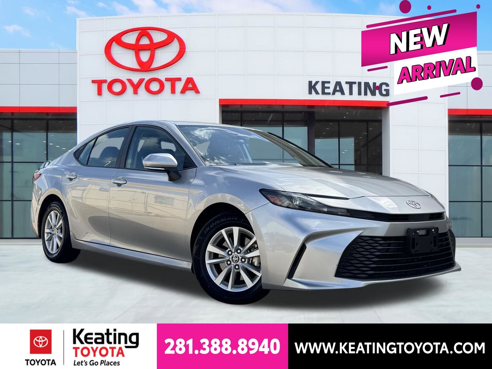 Celestial Silver Metallic 2025 Toyota Camry Sedan Front-Wheel Drive Continuously Variable Transmission
