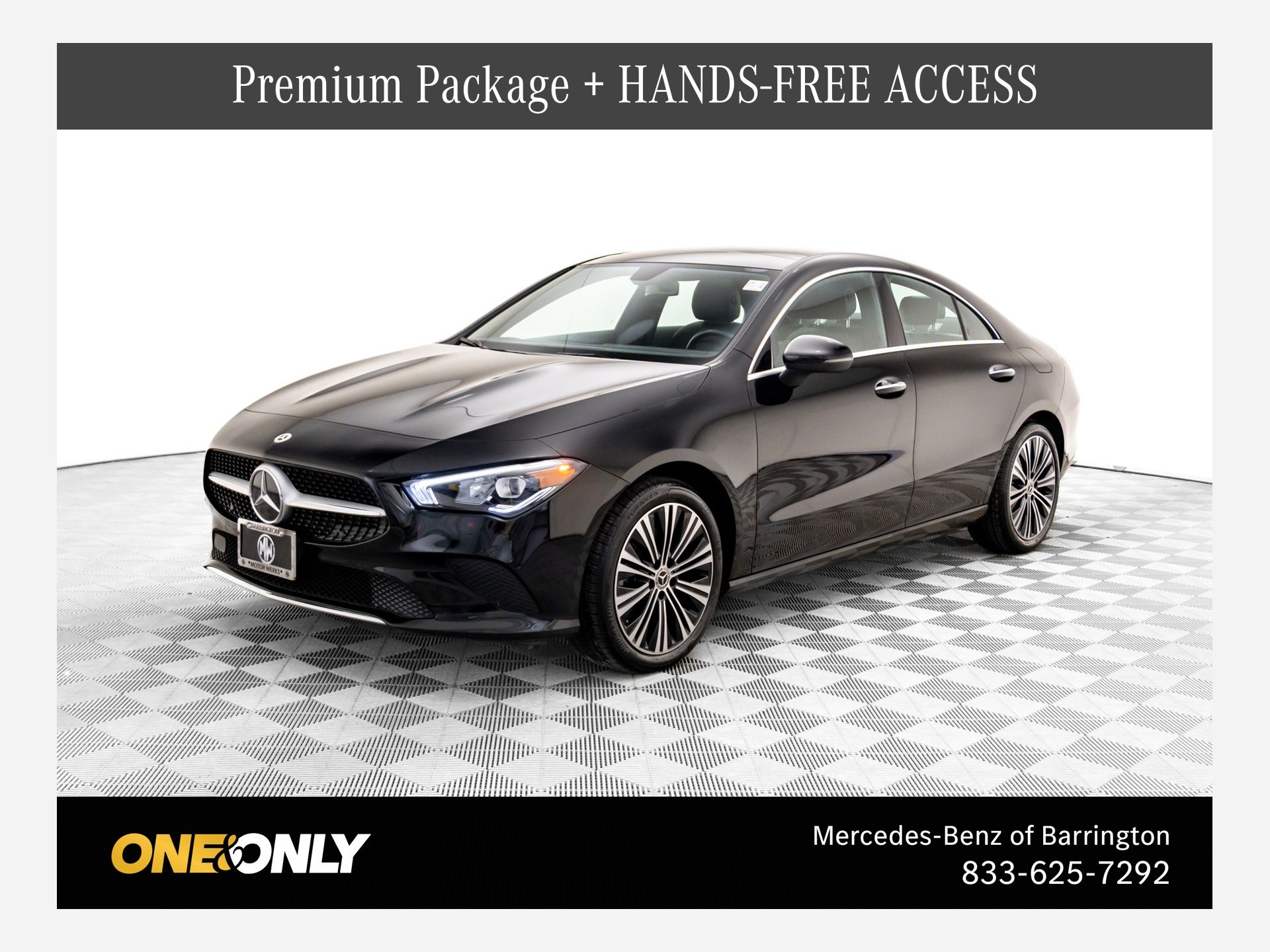 Night Black 2023 Mercedes-Benz CLA 250 4MATIC Coupe All-Wheel Drive 7-Speed Automatic