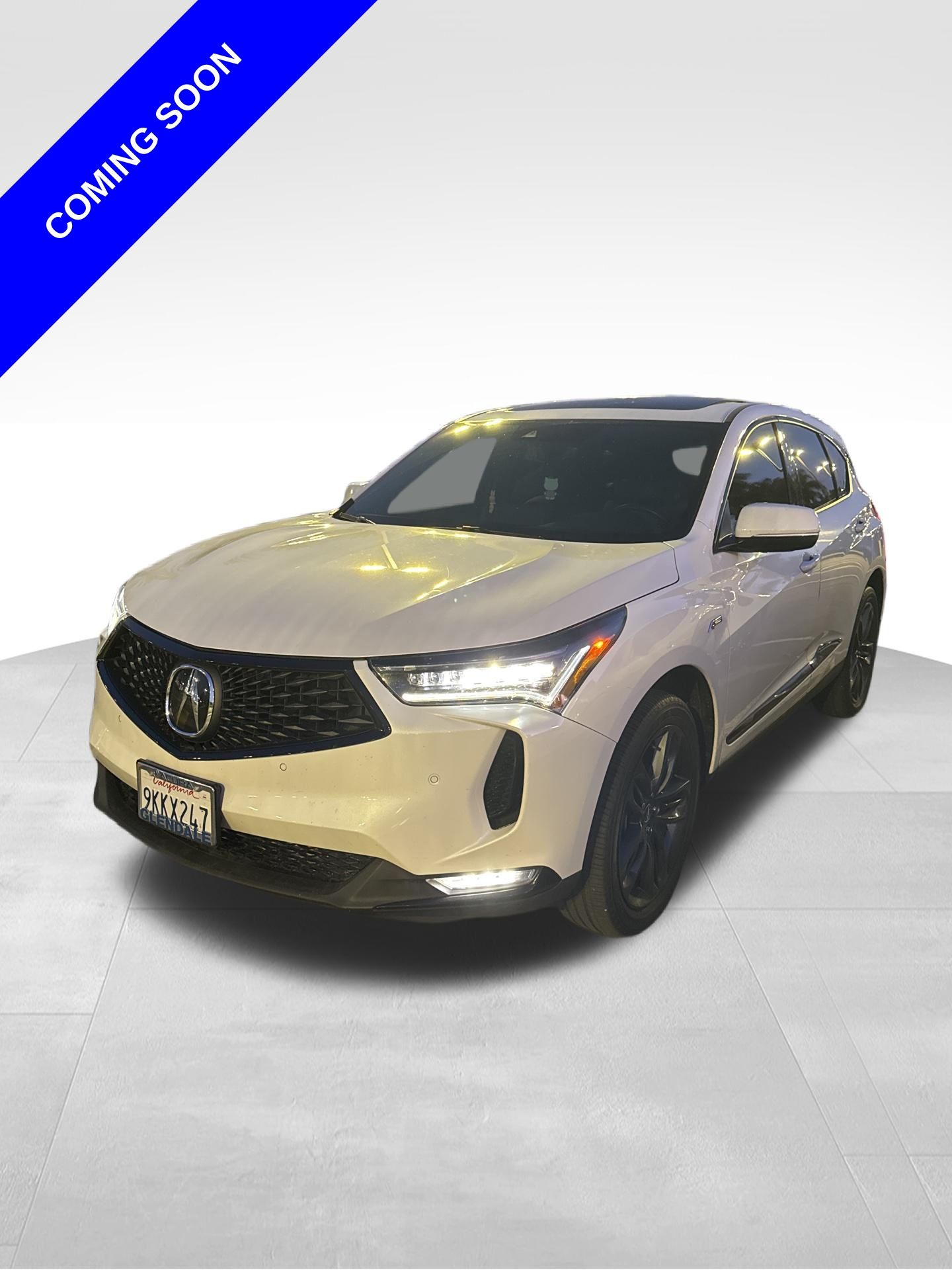 Platinum White Pearl 2023 Acura RDX FWD with A-Spec Package SUV / Crossover Front-Wheel Drive Automatic