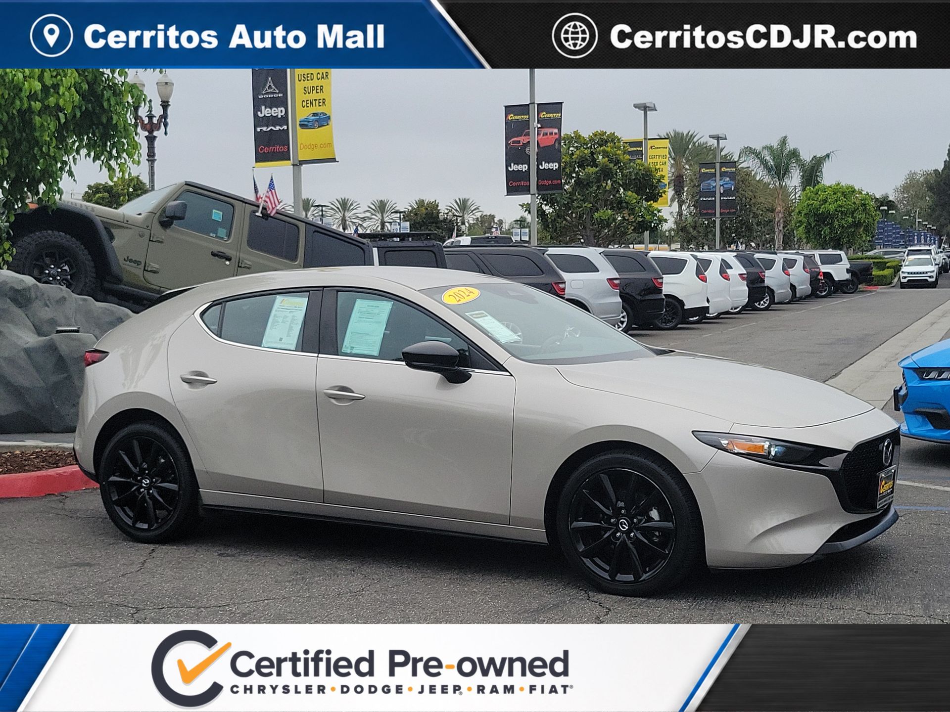 Gray (Platinum Quartz Metallic) 2024 Mazda MAZDA3 Hatchback Front-Wheel Drive 6-Speed Automatic