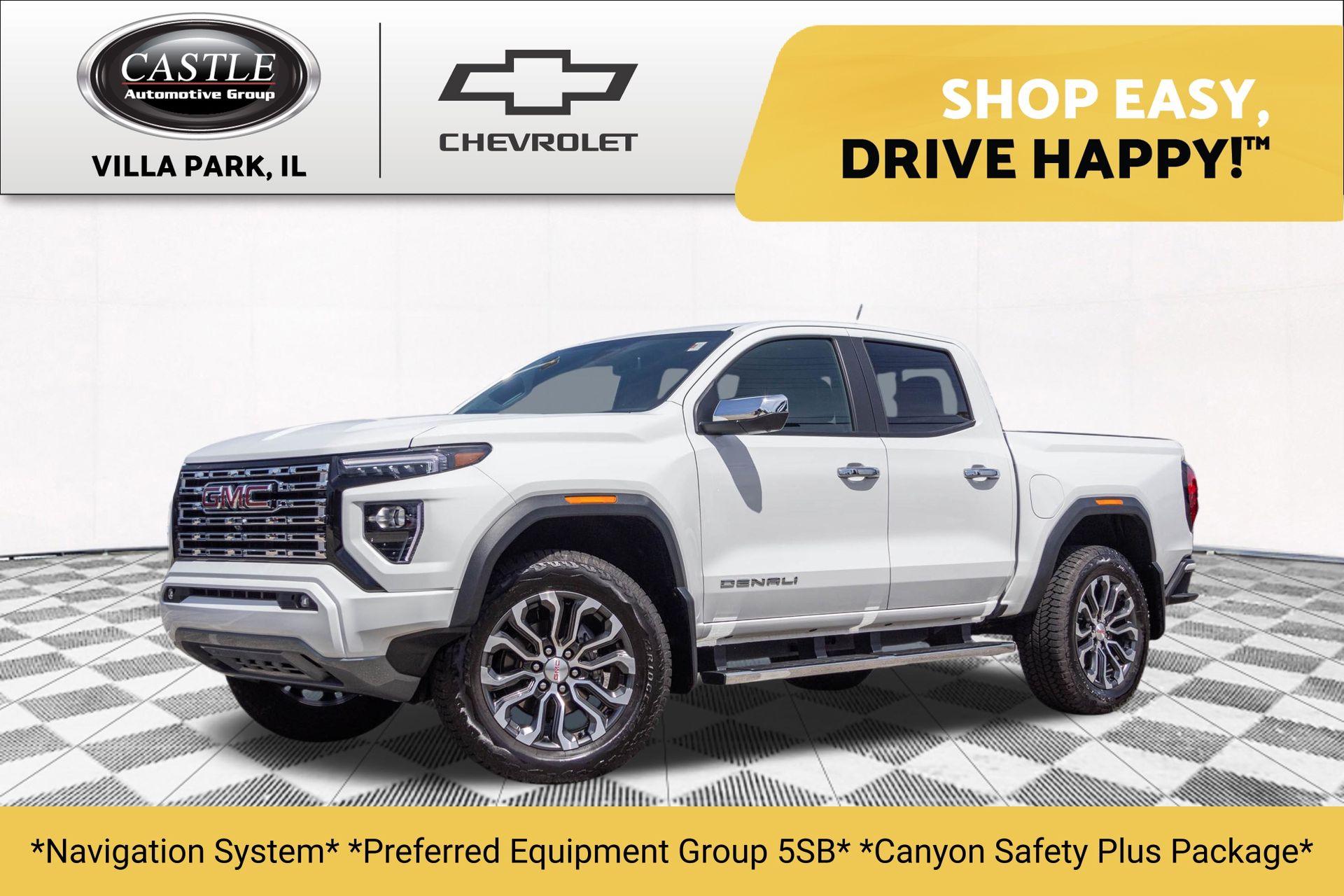 Summit White 2026 GMC Canyon Pickup Truck Four-Wheel Drive 8-Speed Automatic