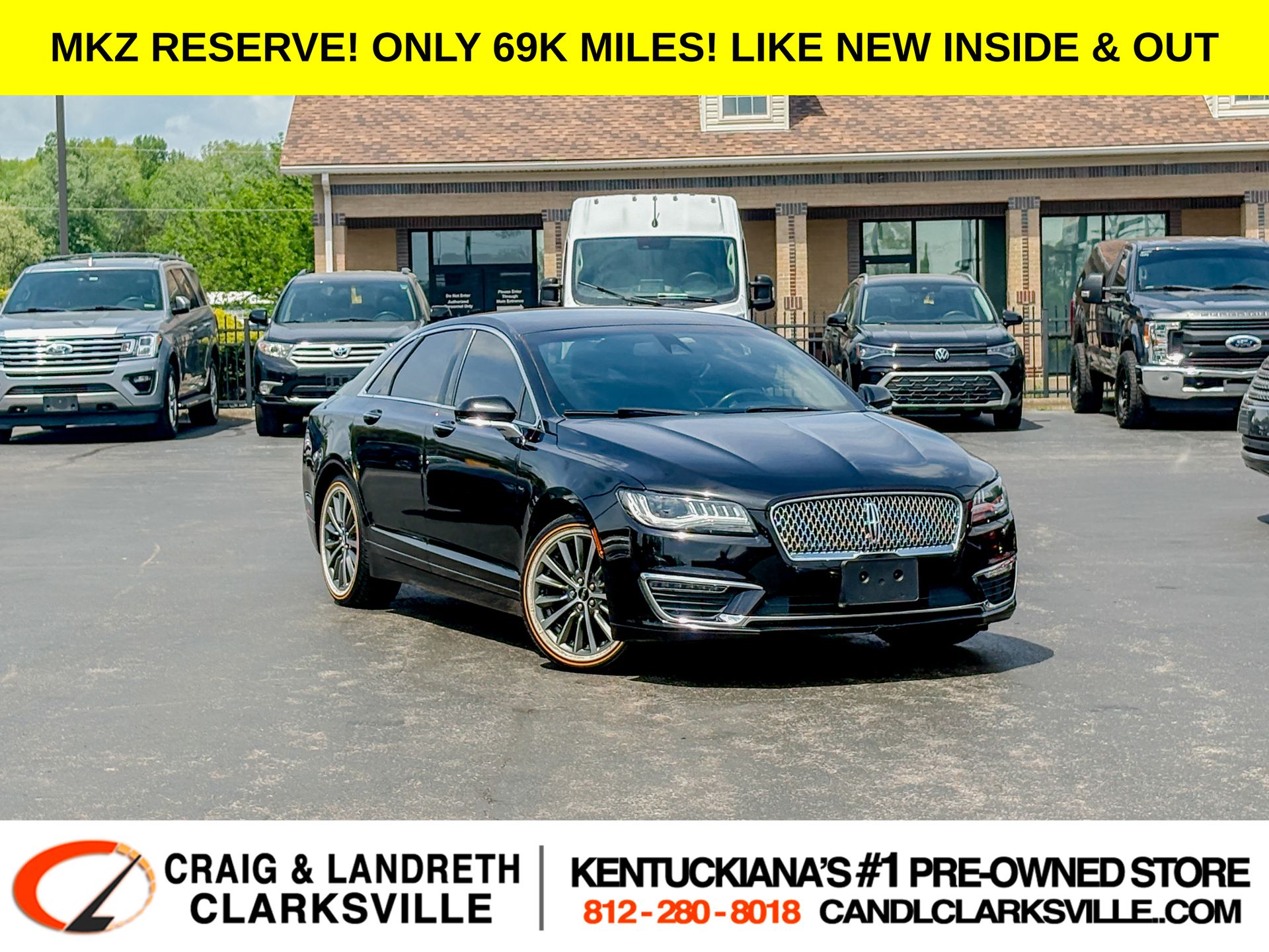 Black Metallic 2019 Lincoln MKZ Reserve I FWD Sedan Front-Wheel Drive 6-Speed Automatic