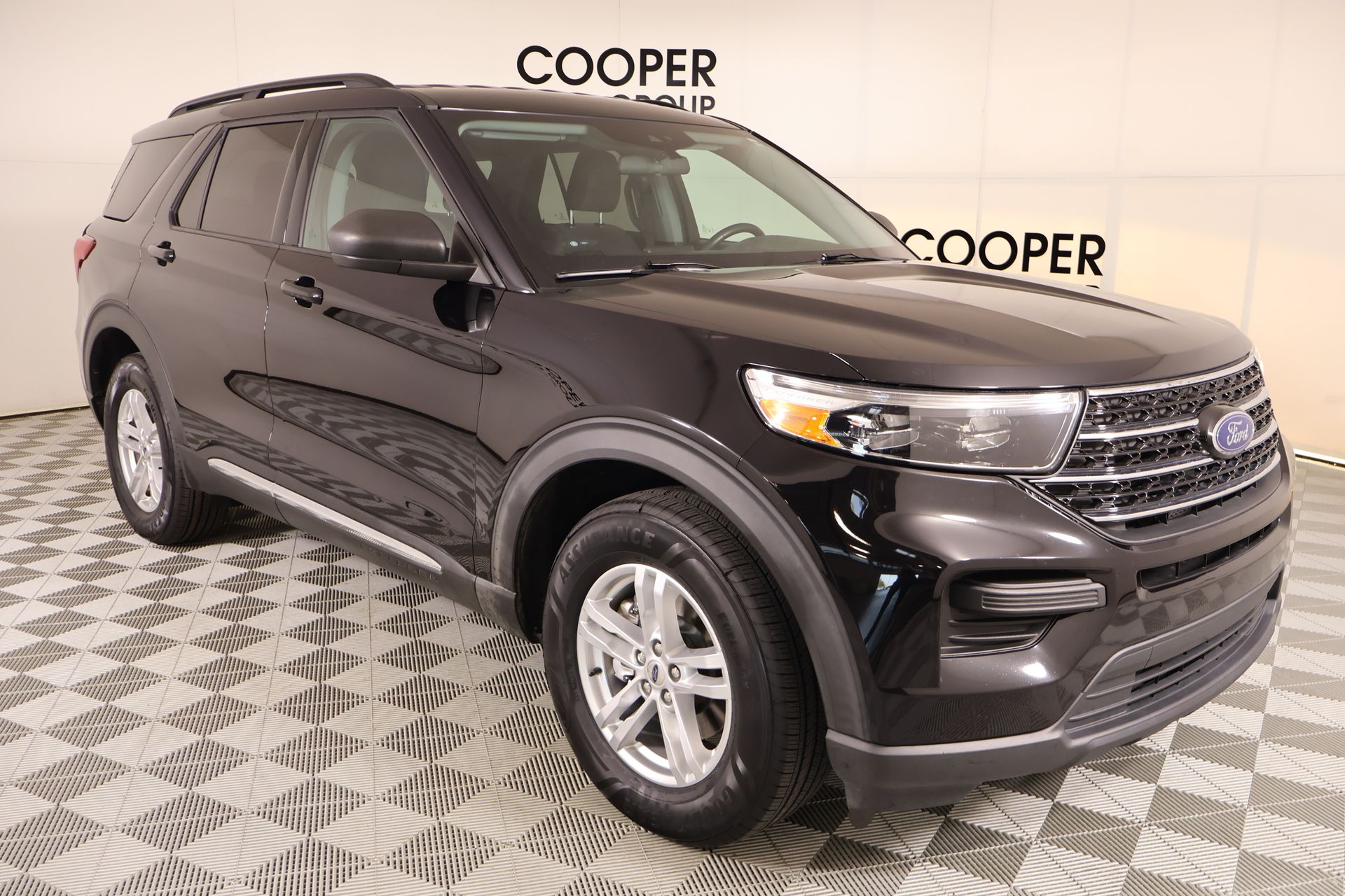 Black Metallic 2021 Ford Explorer SUV / Crossover All-Wheel Drive Automatic