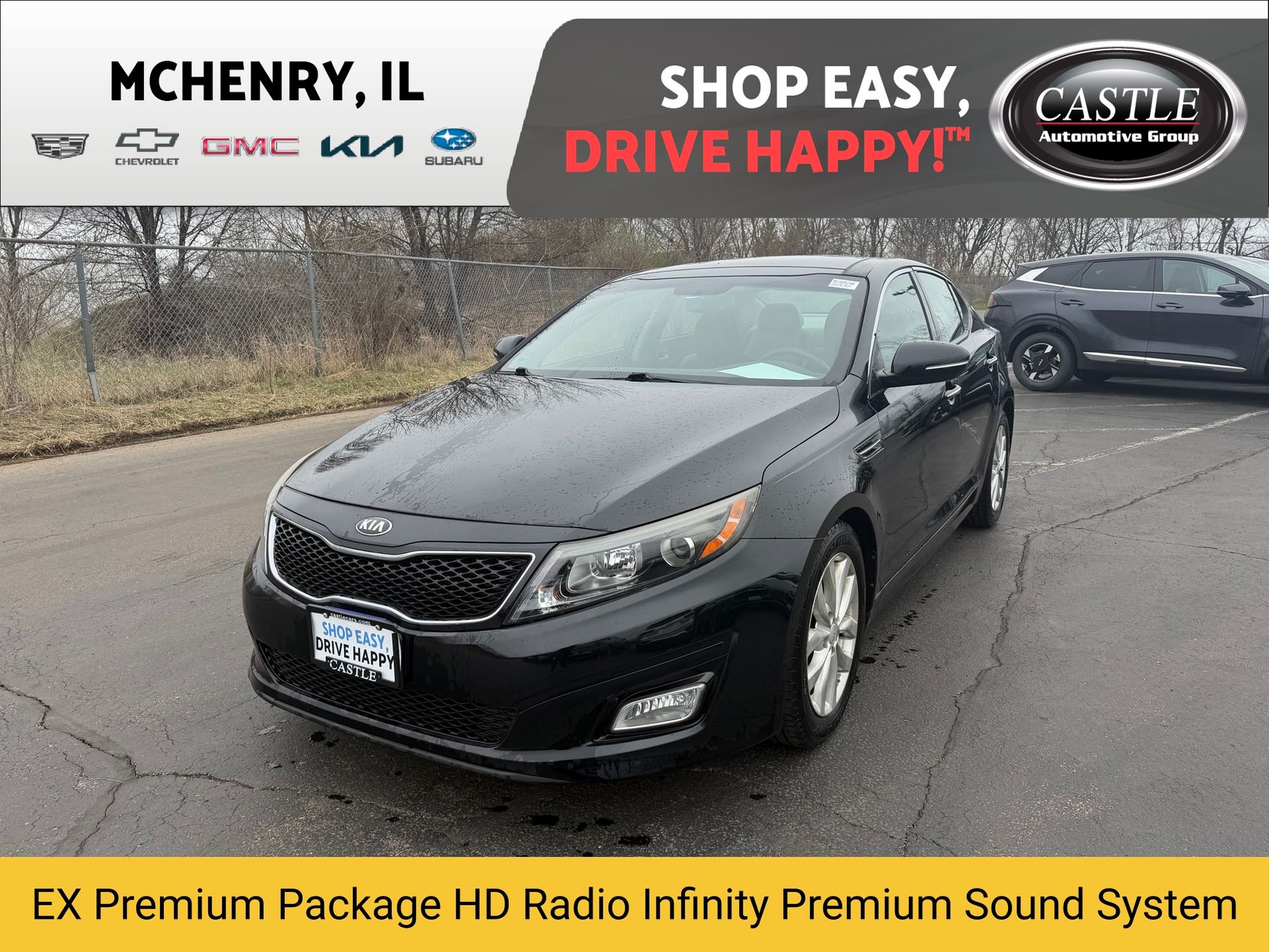 Ebony Black 2015 Kia Optima EX Sedan Front-Wheel Drive 6-Speed Automatic