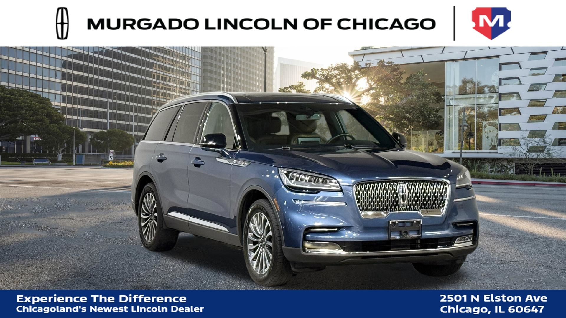 Blue Diamond Metallic 2020 Lincoln Aviator Reserve AWD SUV / Crossover All-Wheel Drive Automatic