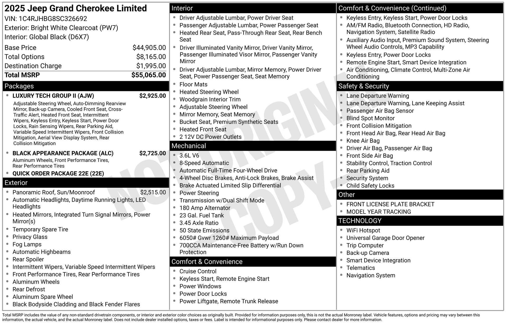 2025 JEEP GRAND CHEROKEE - Image 3