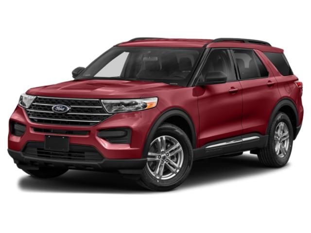 Red Metallic 2020 Ford Explorer SUV / Crossover Rear-Wheel Drive Automatic