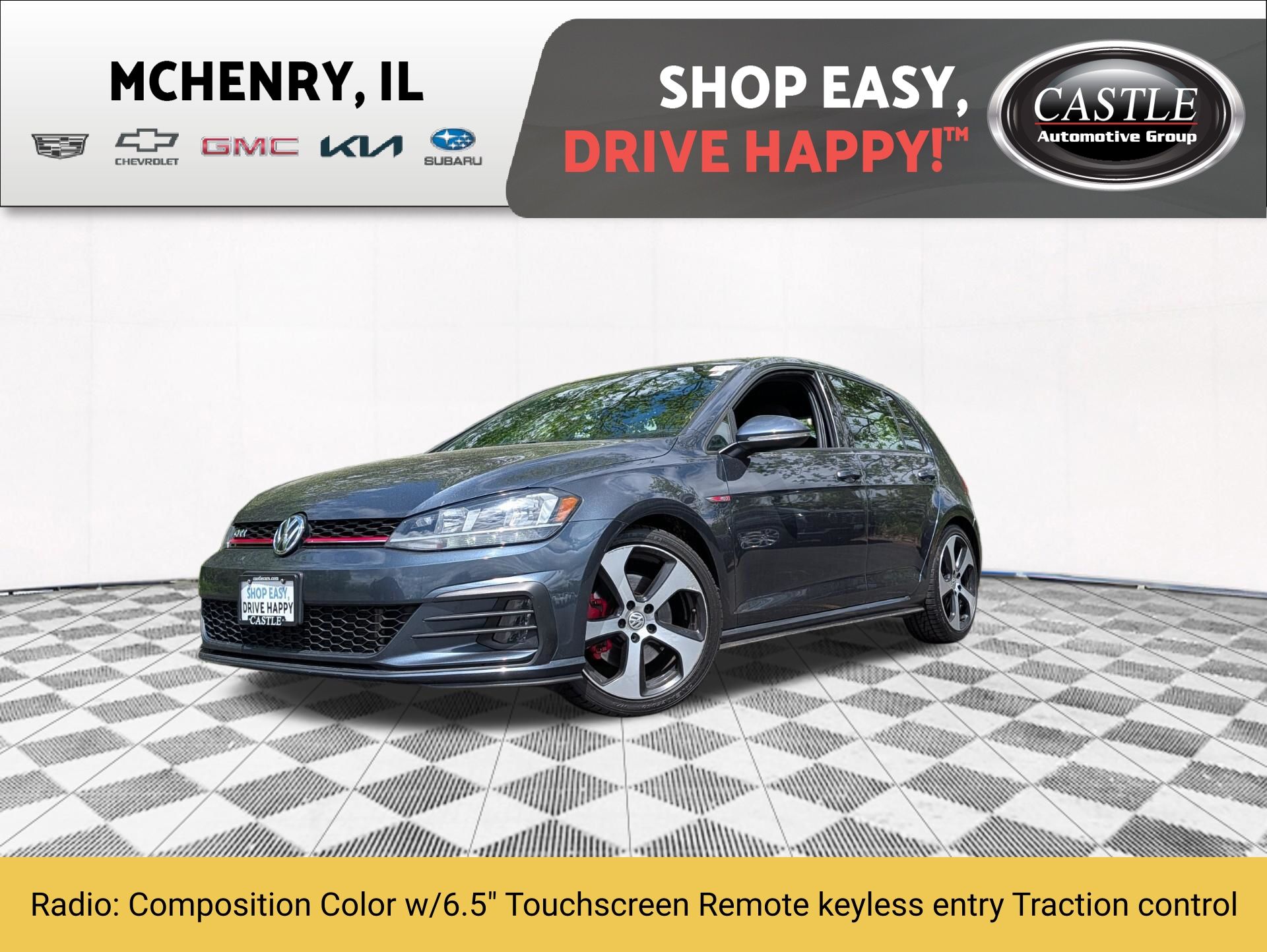 Dark Iron Blue Metallic 2018 Volkswagen Golf GTI 2.0T S 4-Door FWD Hatchback Front-Wheel Drive 6-Speed Dual Clutch