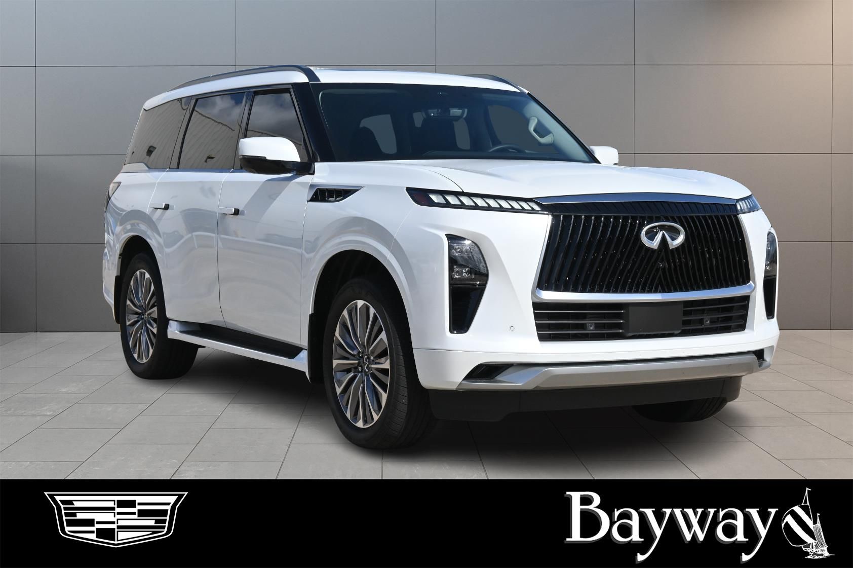 2026 INFINITI QX80 LUXE White at Genesis of Spring