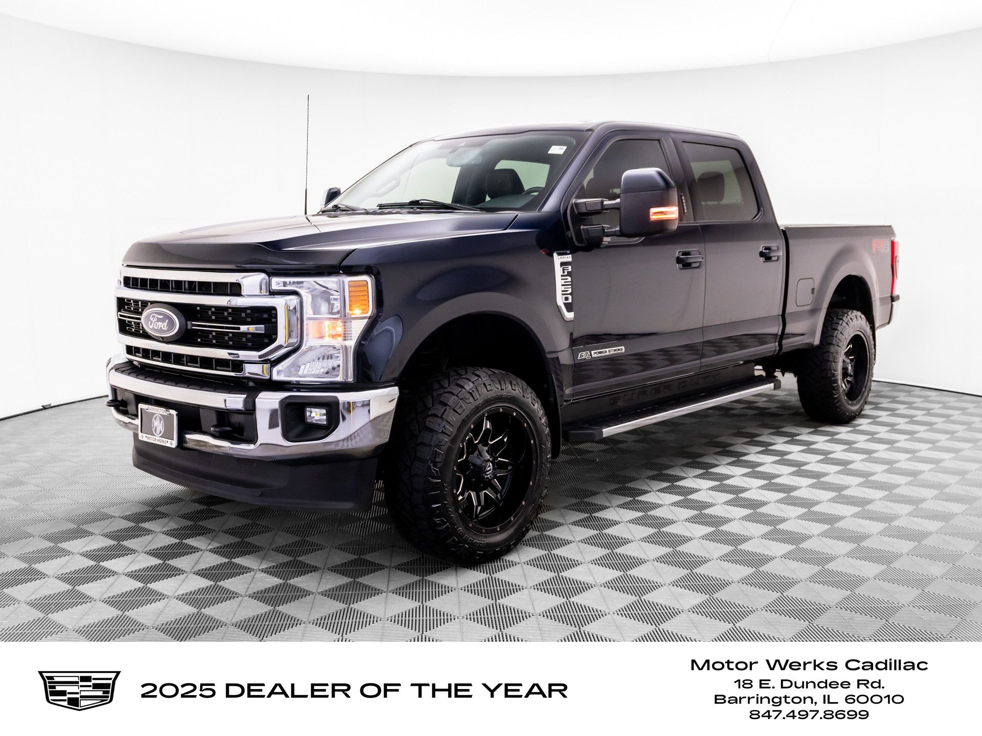 Antimatter Blue Metallic 2021 Ford F-250 Super Duty Lariat Crew Cab 4WD Pickup Truck Four-Wheel Drive Automatic