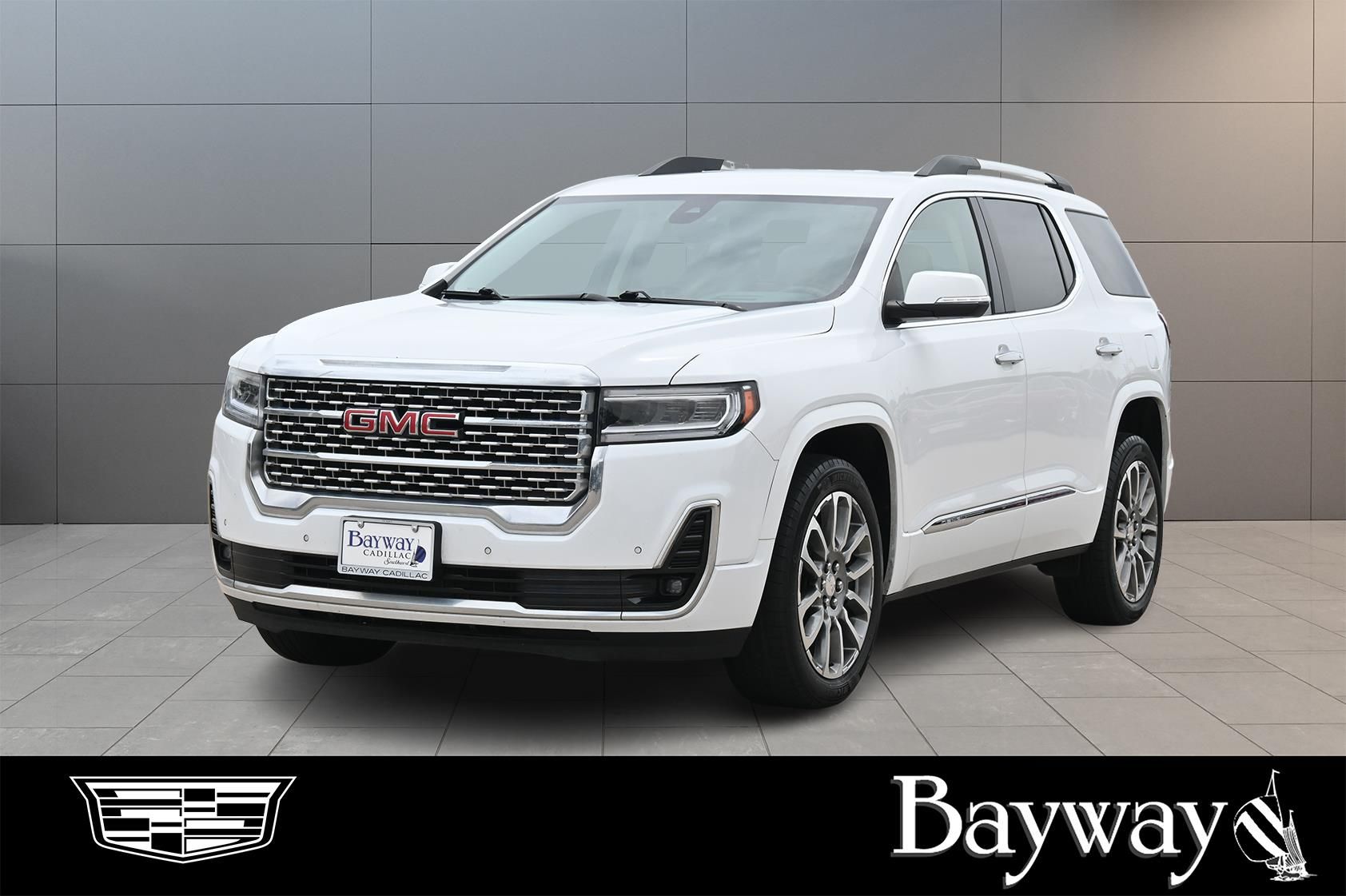 2023 GMC Acadia Denali White at Bayway Cadillac Southwest