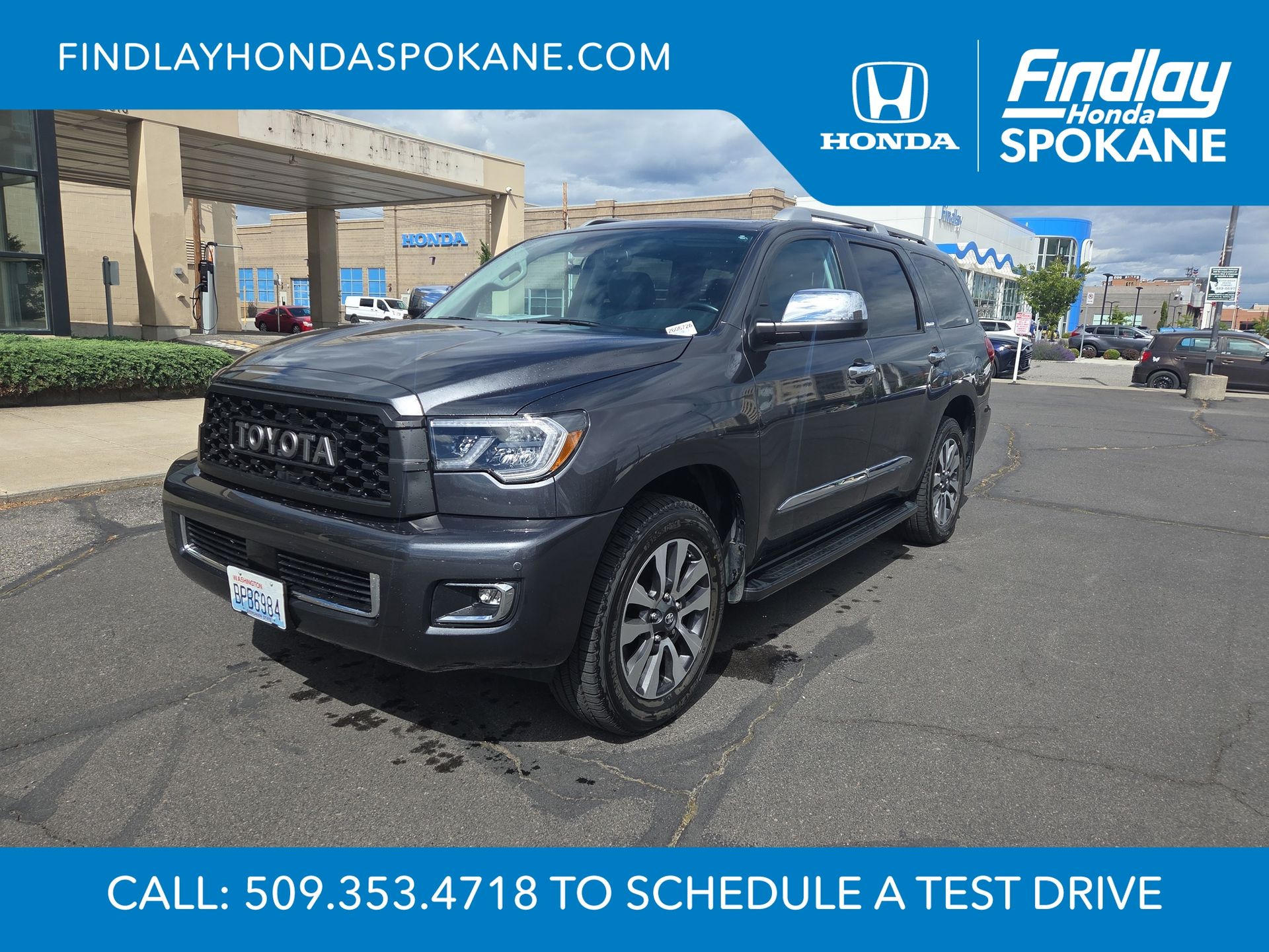 Magnetic Gray Metallic 2019 Toyota Sequoia Limited 4WD SUV / Crossover Four-Wheel Drive 6-Speed Automatic