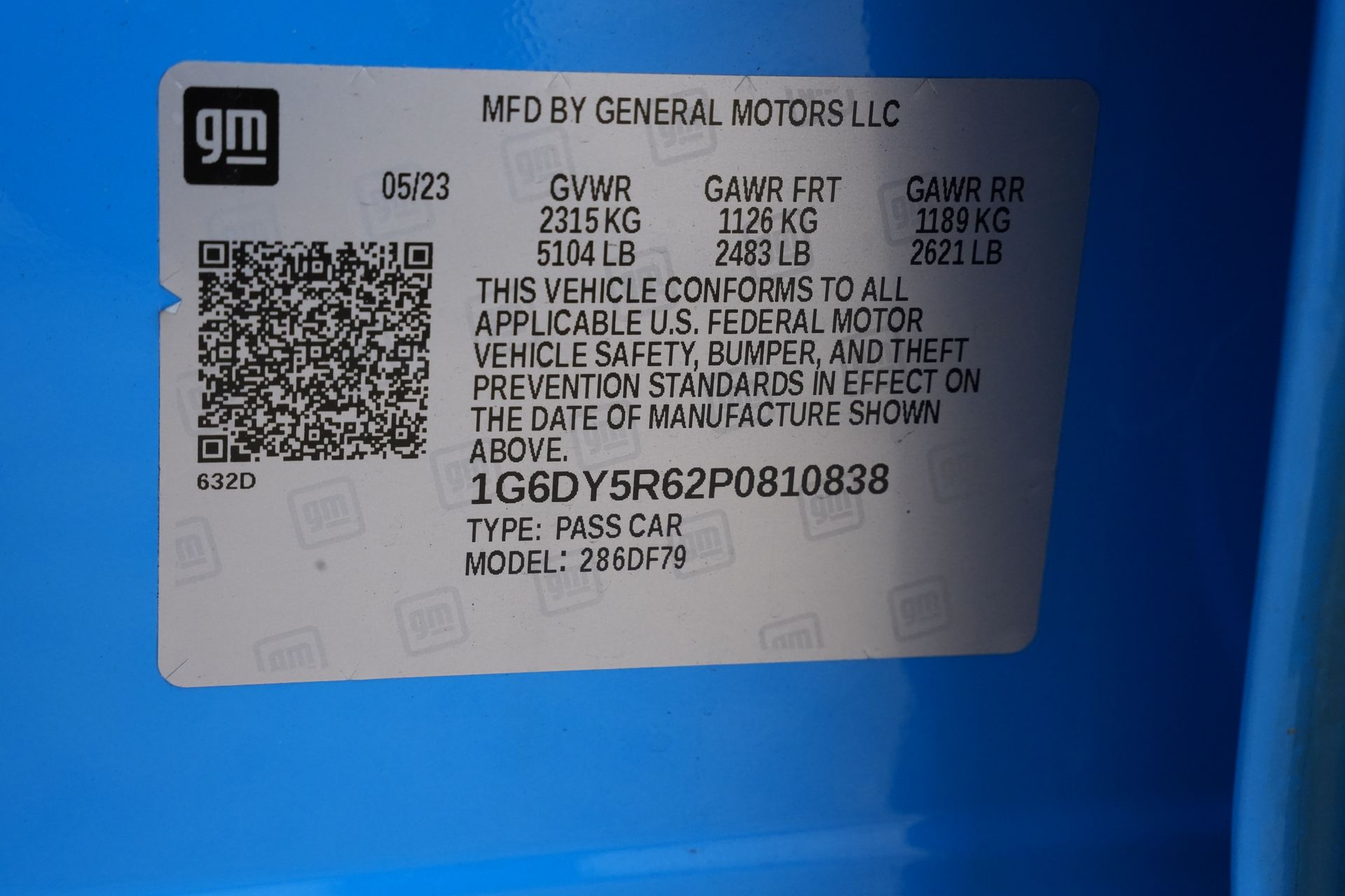 2023 Cadillac CT5 V-Series Blue at Classic Chevrolet Galveston