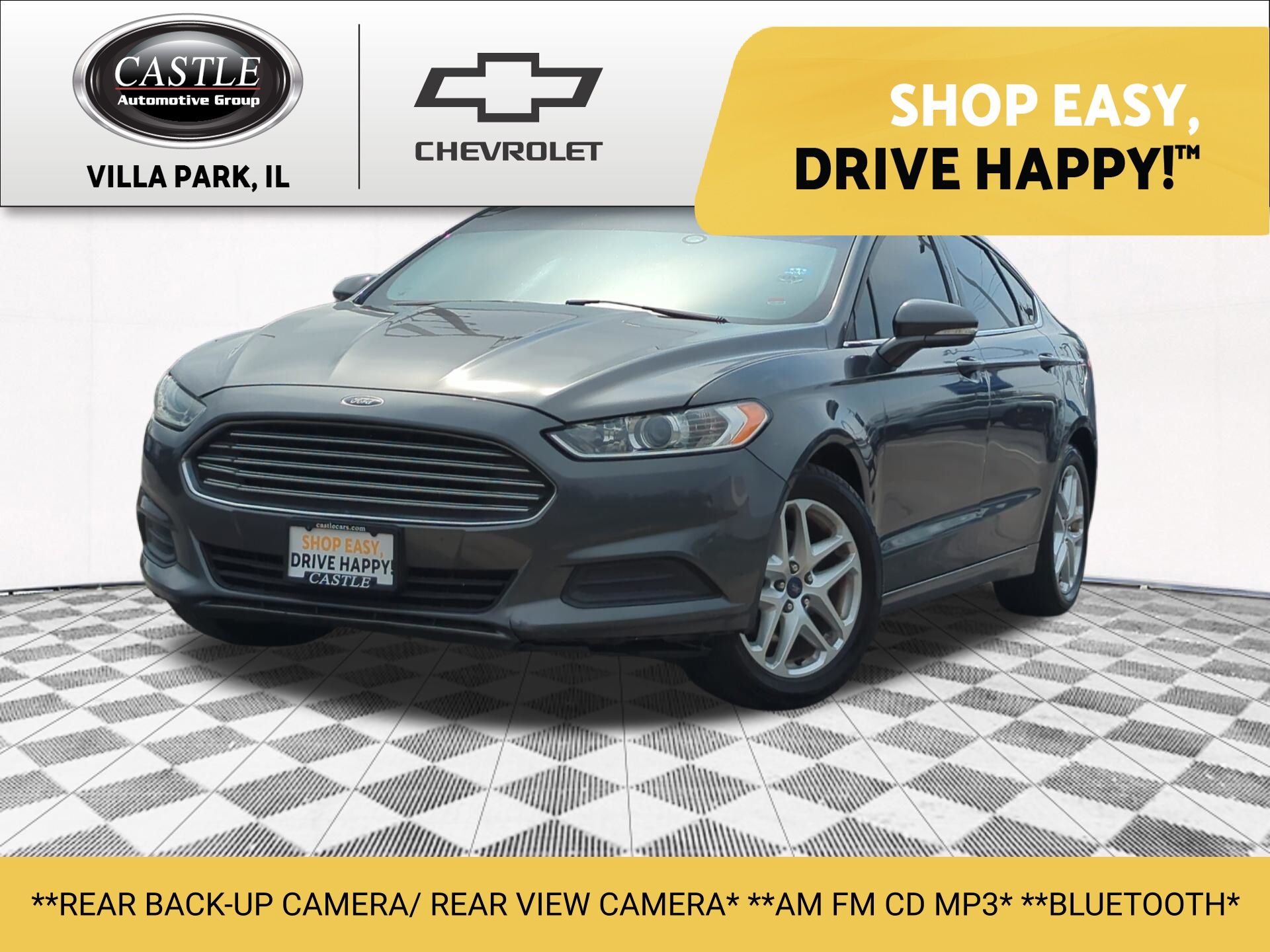 Gray (Magnetic) 2015 Ford Fusion SE Sedan Front-Wheel Drive 6-Speed Automatic