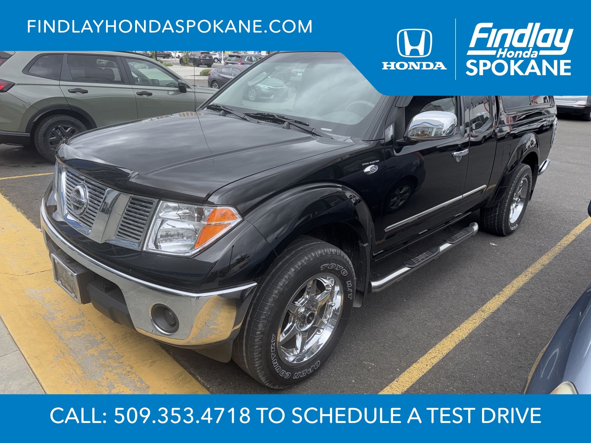 Super Black 2007 Nissan Frontier SE King Cab 4WD Pickup Truck Four-Wheel Drive 5-Speed Automatic Overdrive