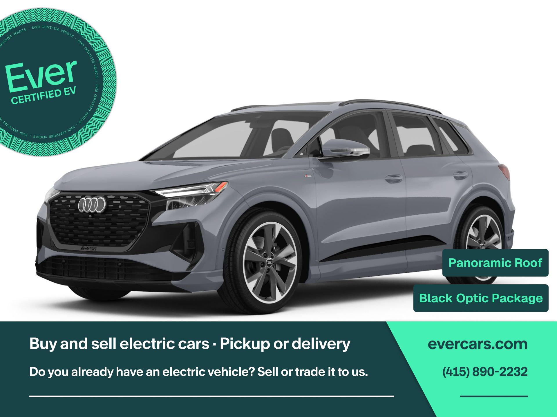 Pebble 2023 Audi Q4 e-tron SUV / Crossover All-Wheel Drive Automatic