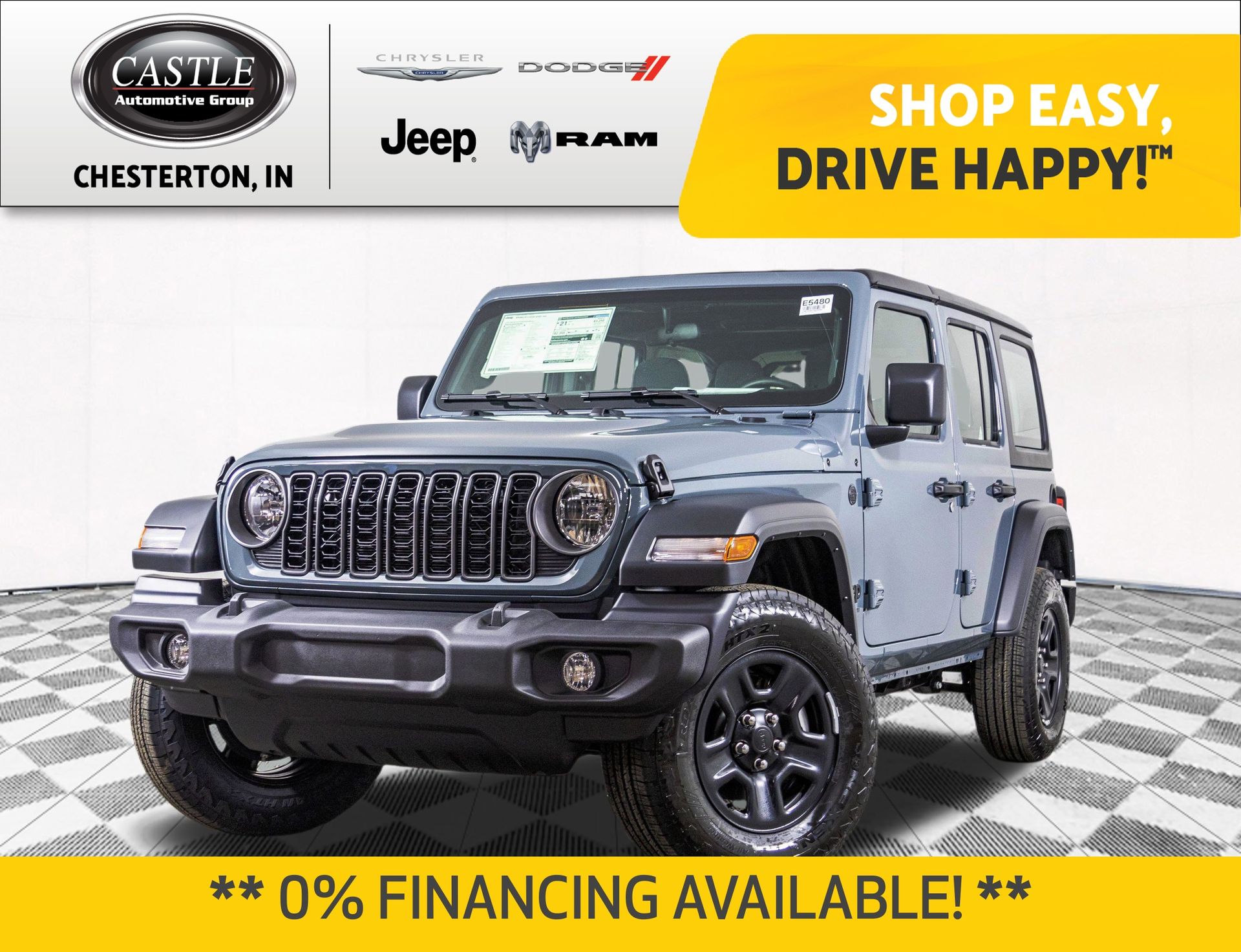 Anvil Clear Coat 2026 Jeep Wrangler Sport 4-Door 4WD SUV / Crossover Four-Wheel Drive 8-Speed Automatic