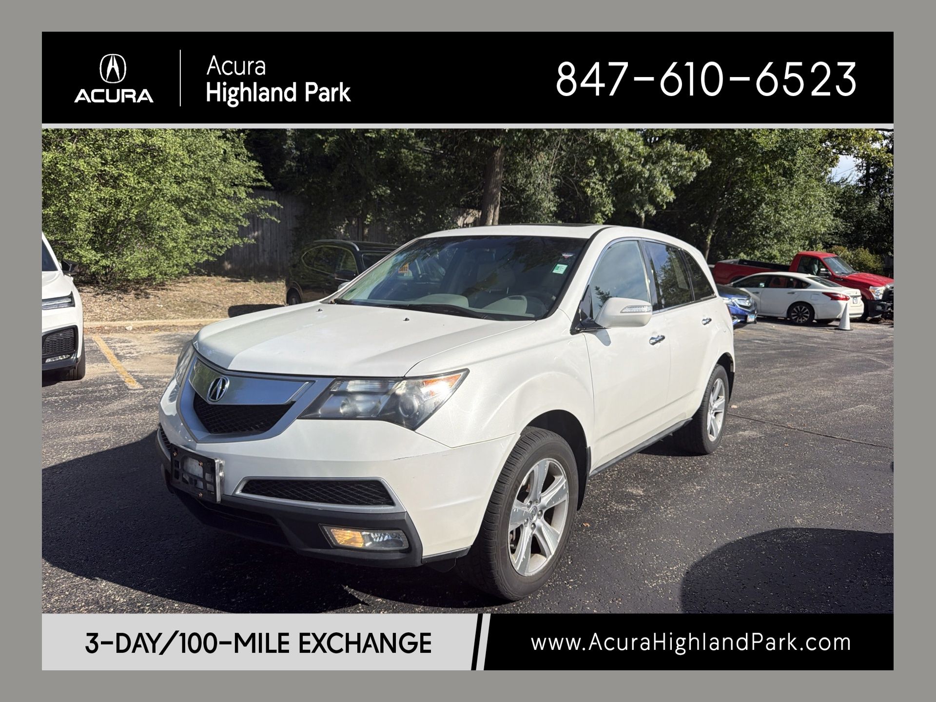Aspen White Pearl 2011 Acura MDX SUV / Crossover All-Wheel Drive 6-Speed Automatic