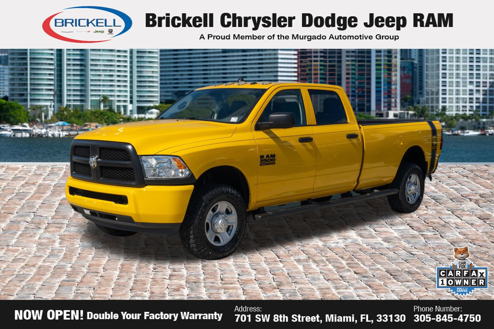 Detonator Yellow Clearcoat 2016 RAM 2500 Pickup Truck Four-Wheel Drive 6-Speed Automatic