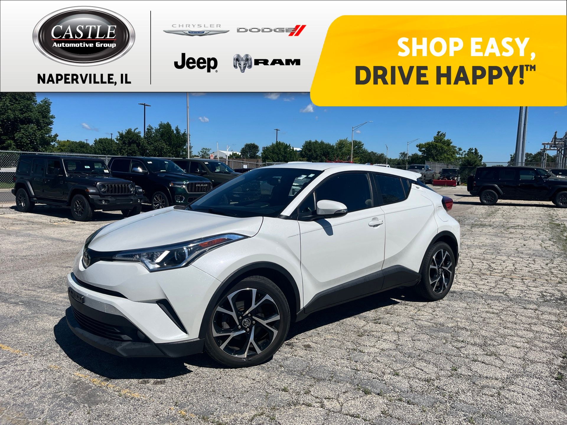 White (Blizzard Pearl) 2018 Toyota C-HR SUV / Crossover Front-Wheel Drive Continuously Variable Transmission