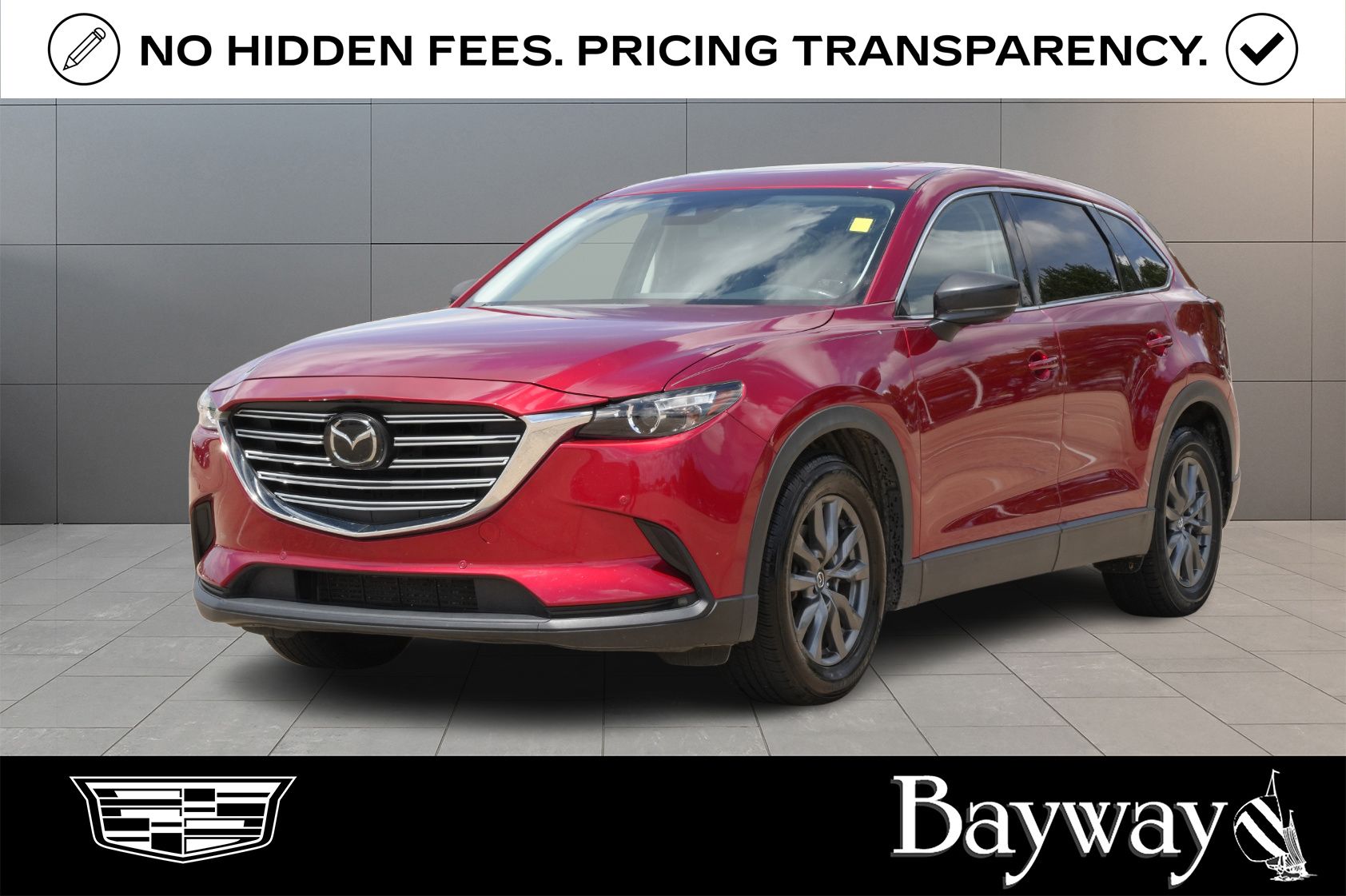 2021 Mazda CX-9 Touring Red at DeMontrond Mazda