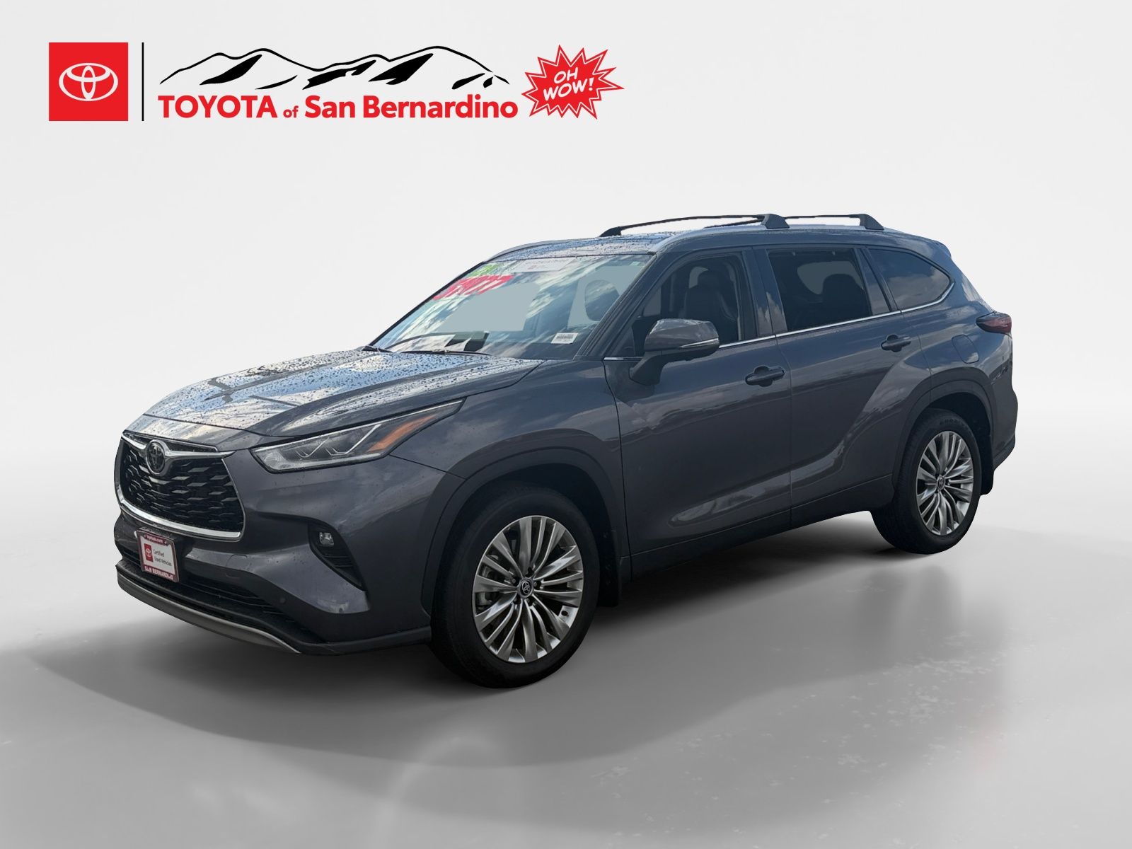 Magnetic Gray 2025 Toyota Highlander Platinum AWD SUV / Crossover All-Wheel Drive 8-Speed Automatic