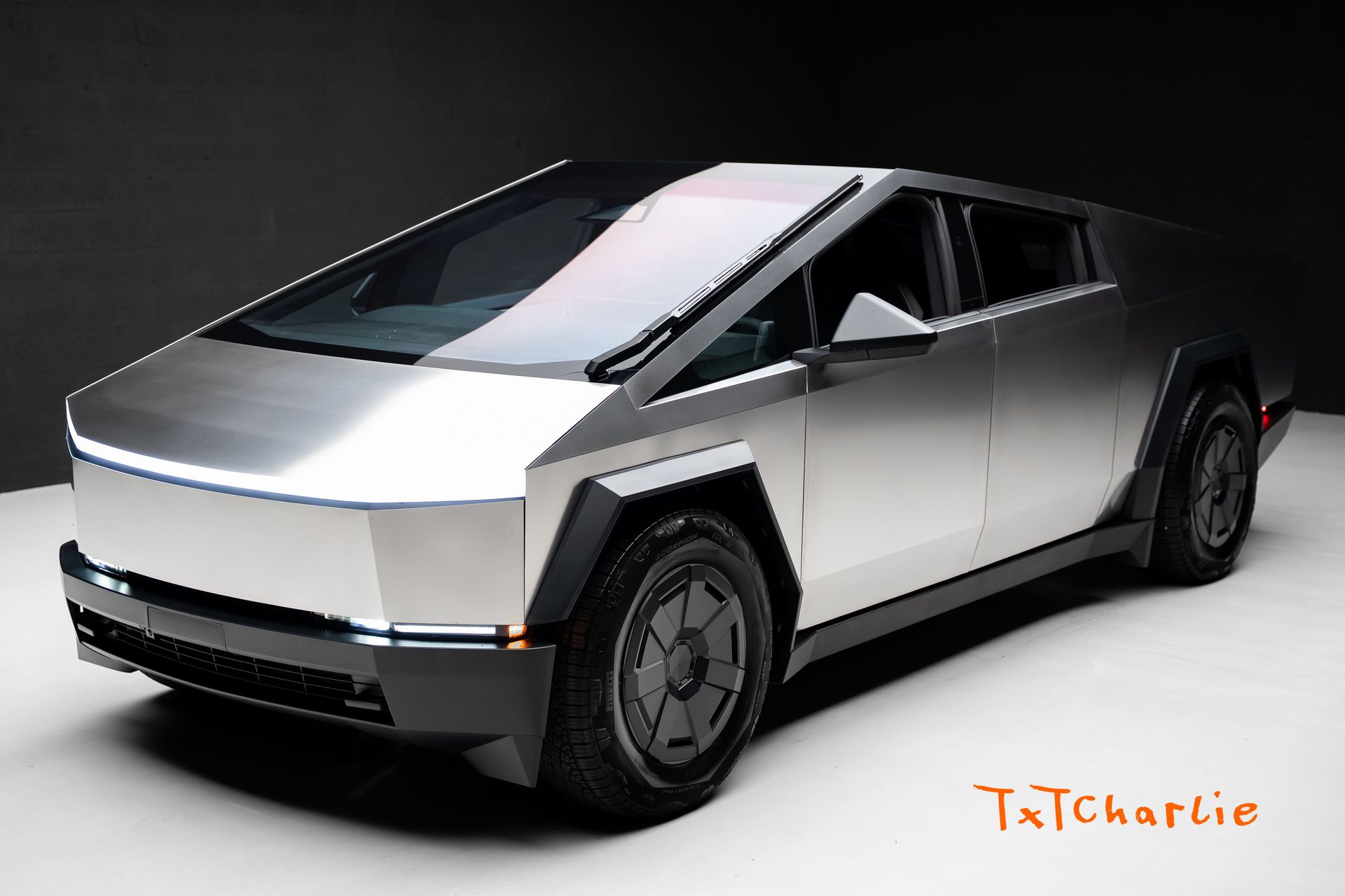Silver 2026 Tesla Cybertruck Pickup Truck All-Wheel Drive 1-Speed Automatic