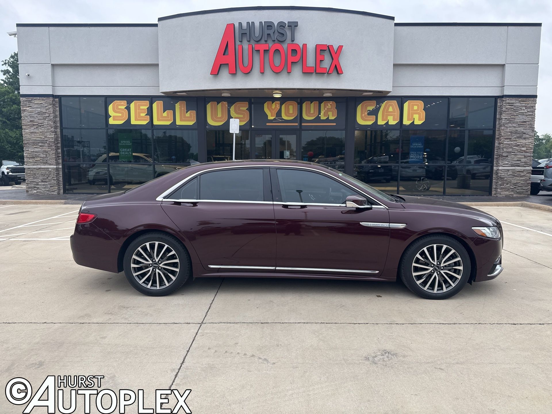 Red (Burgundy Velvet Metallic Tinted Clearcoat) 2019 Lincoln Continental Select AWD Sedan All-Wheel Drive 6-Speed Automatic