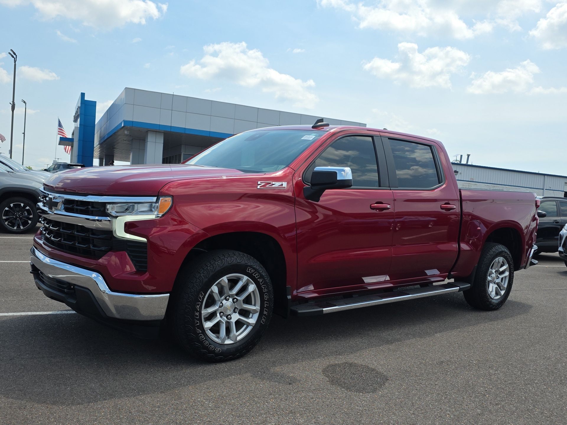 Cherry Red Tintcoat 2022 Chevrolet Silverado 1500 Pickup Truck Four-Wheel Drive Automatic