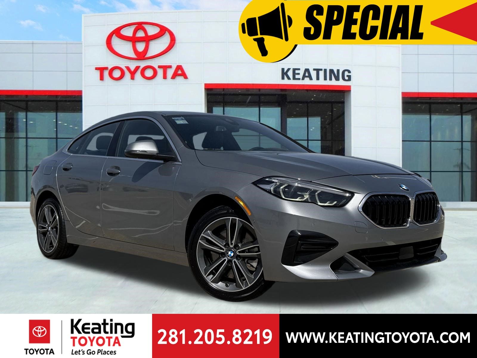 Skyscraper Gray Metallic 2024 BMW 2 Series 228i Gran Coupe RWD Sedan Front-Wheel Drive 8-Speed Automatic