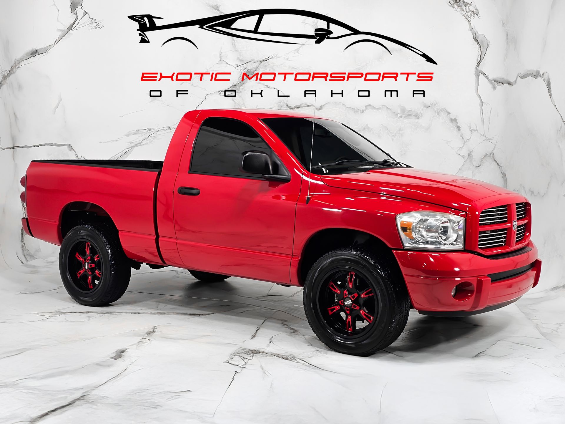 Flame Red 2007 Dodge RAM 1500 Pickup Truck 5-Speed Automatic