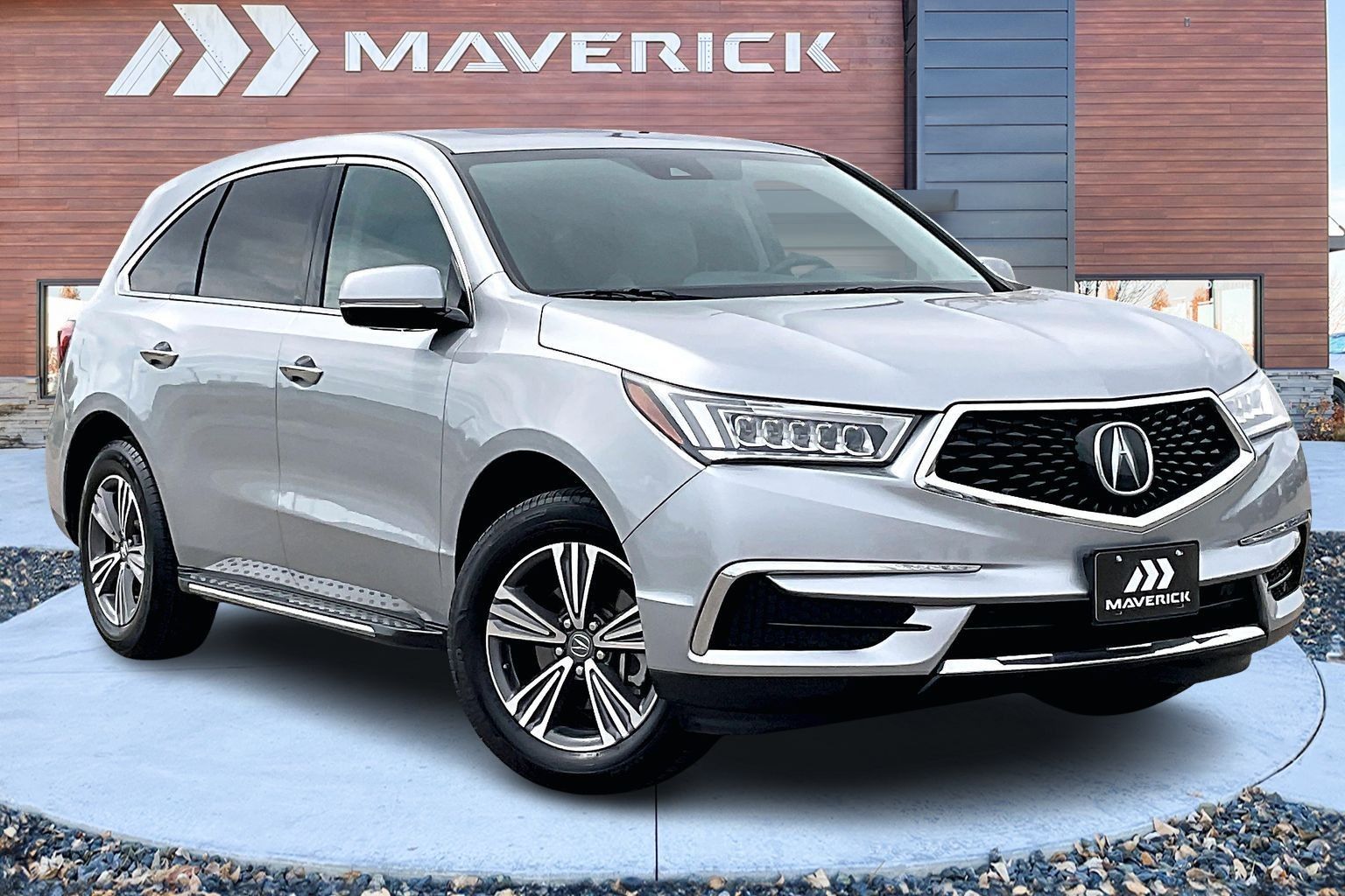 Silver Metallic 2019 Acura MDX FWD SUV / Crossover Front-Wheel Drive Automatic
