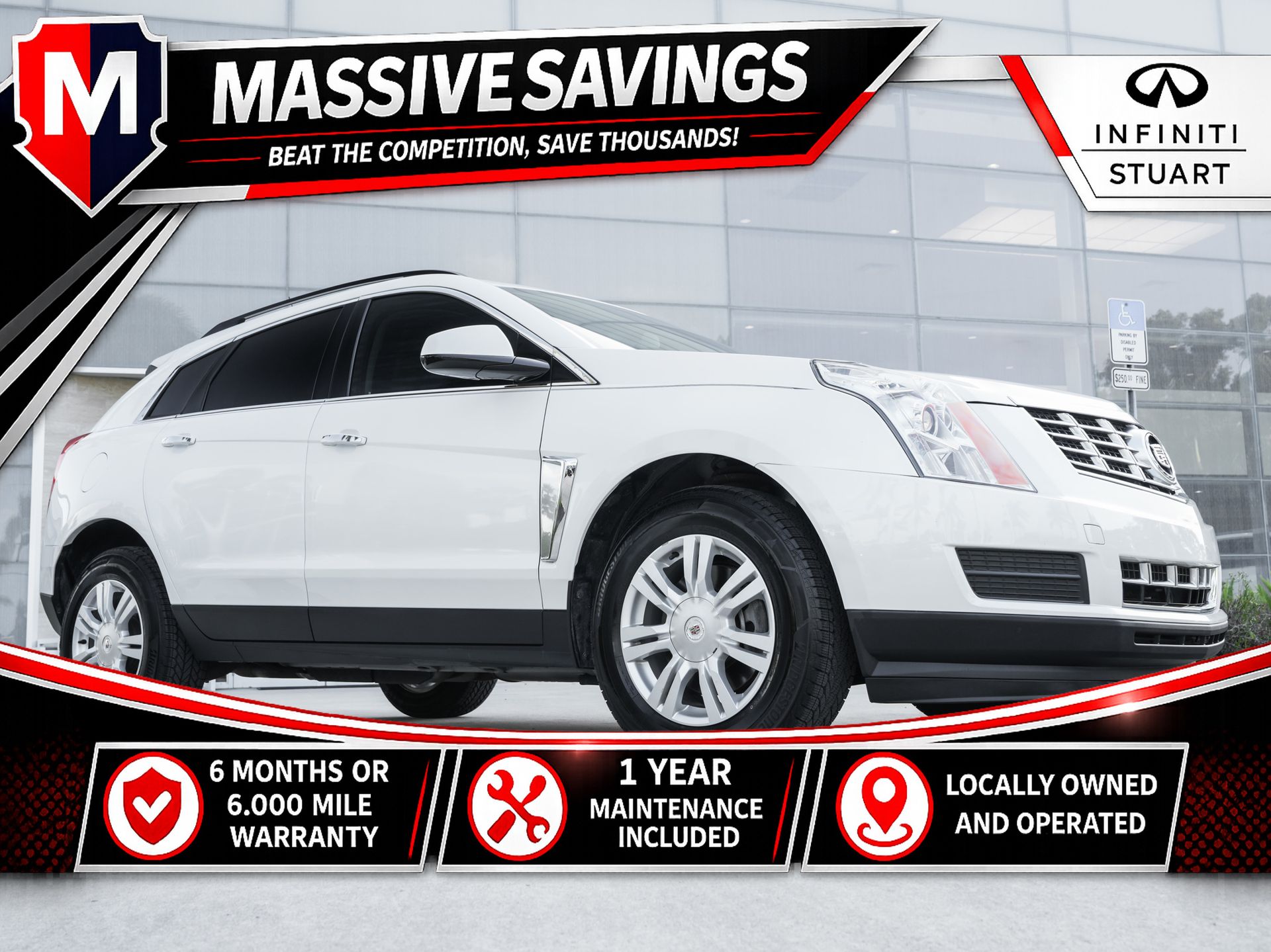 Gray (Platinum Ice Tricoat) 2015 Cadillac SRX SUV / Crossover Front-Wheel Drive 6-Speed Automatic